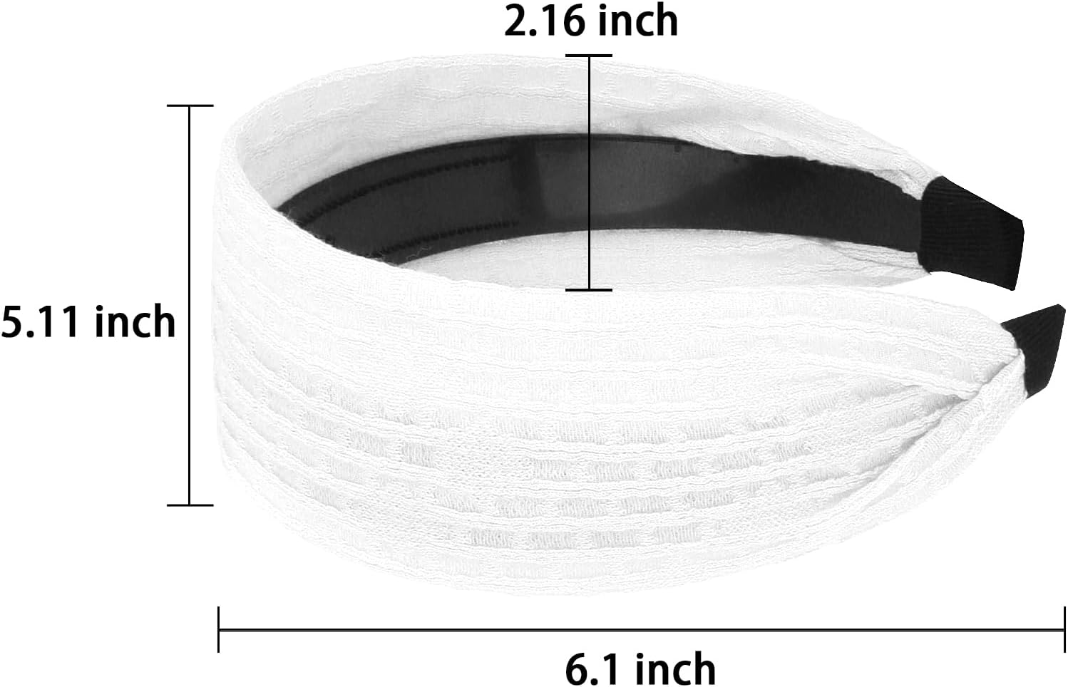 Srotmirw Women'S Wide Headbands, Pack of 2 Alice Bands in White and Pink for Women and Girls in Everyday Use image number 3