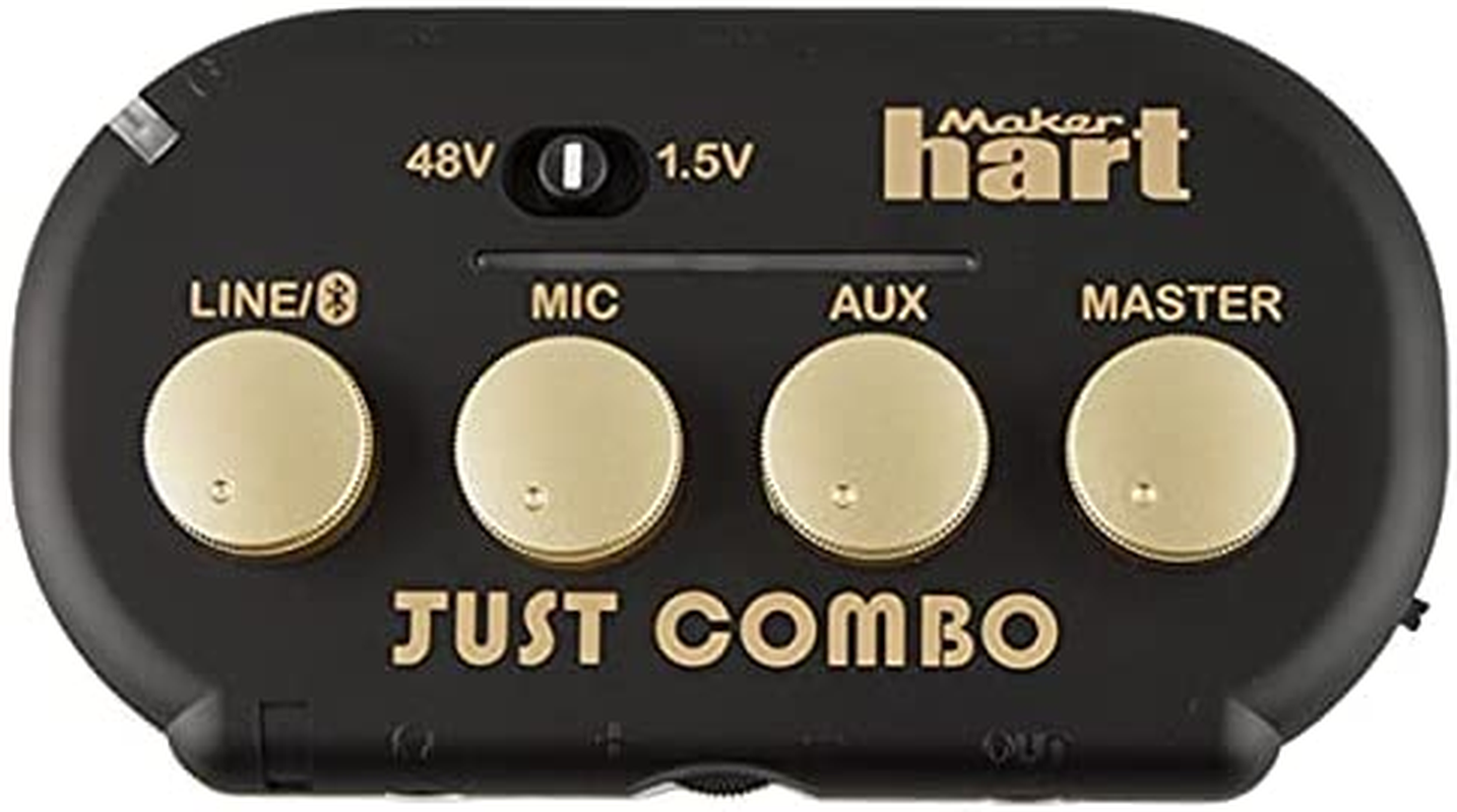 Maker Hart Just Combo - Podcast Mini 3 Channel Audio Mixer with Stereo/Bluetooth/Microphone with Microphone Input, 2 Outputs & USB Audio Output, Easy for Video Conferencing image number 6