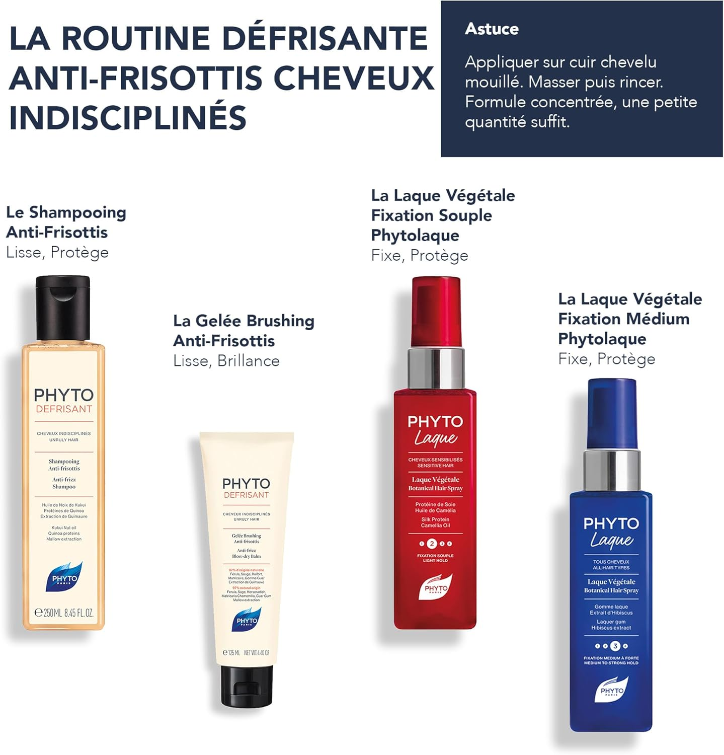 Phytodefrisant Anti-Frizz Shampoo - for Unruly Hair 250Ml image number 1