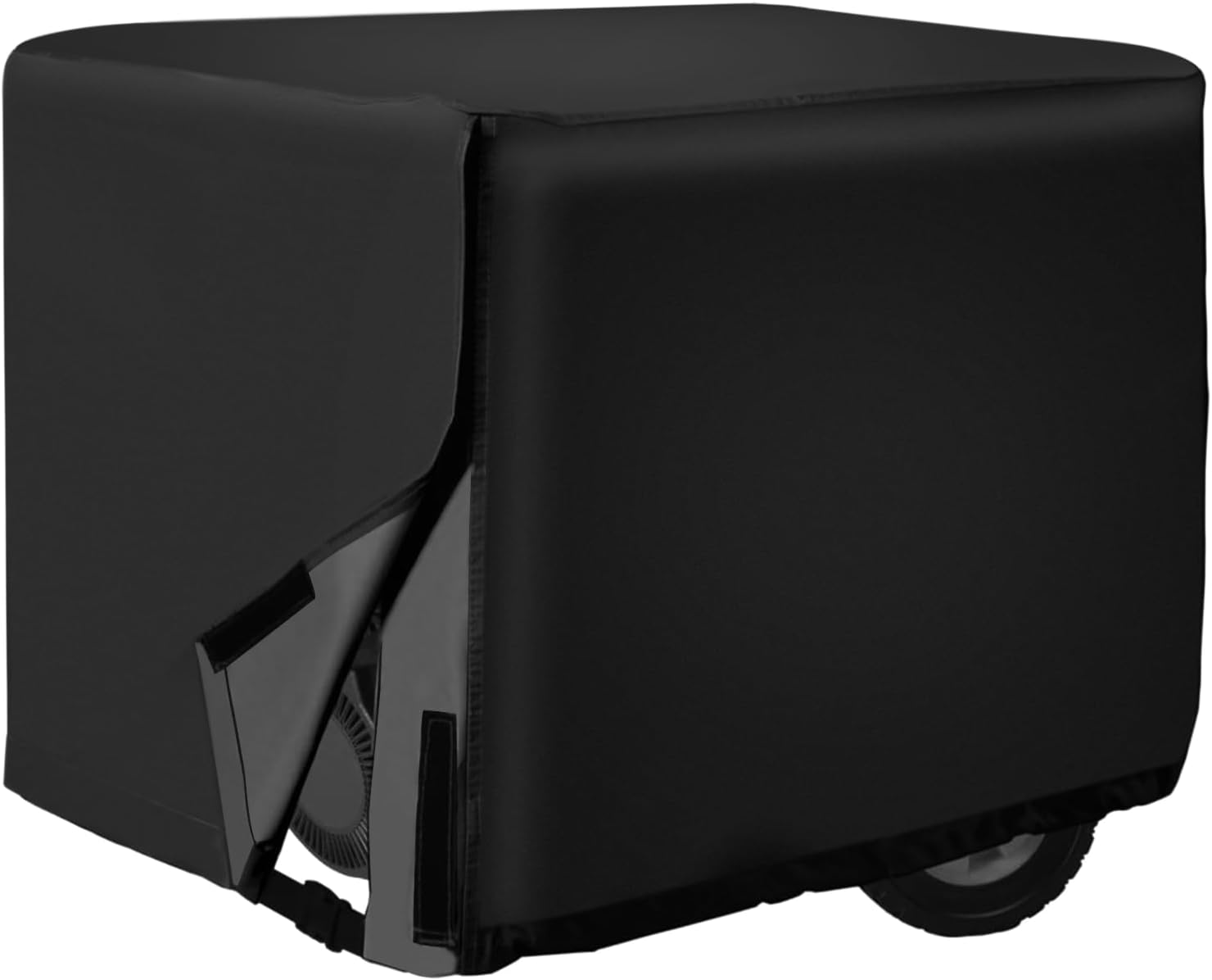 Generator Cover, 600D Waterproof Universal Generator Cover, Heavy Duty 38 X 28 X 30 Inch Outdoor Generator Covers, Suitable for 5500-15000Watt, Black