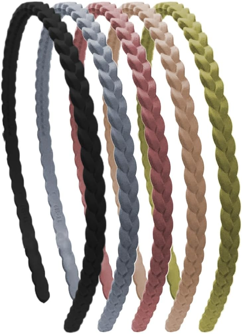 Pack of 5 Plastic Headbands Thin Headbands Headbands for Girls and Women Multicoloured Headband Plastic Headbands with Teeth image number 5