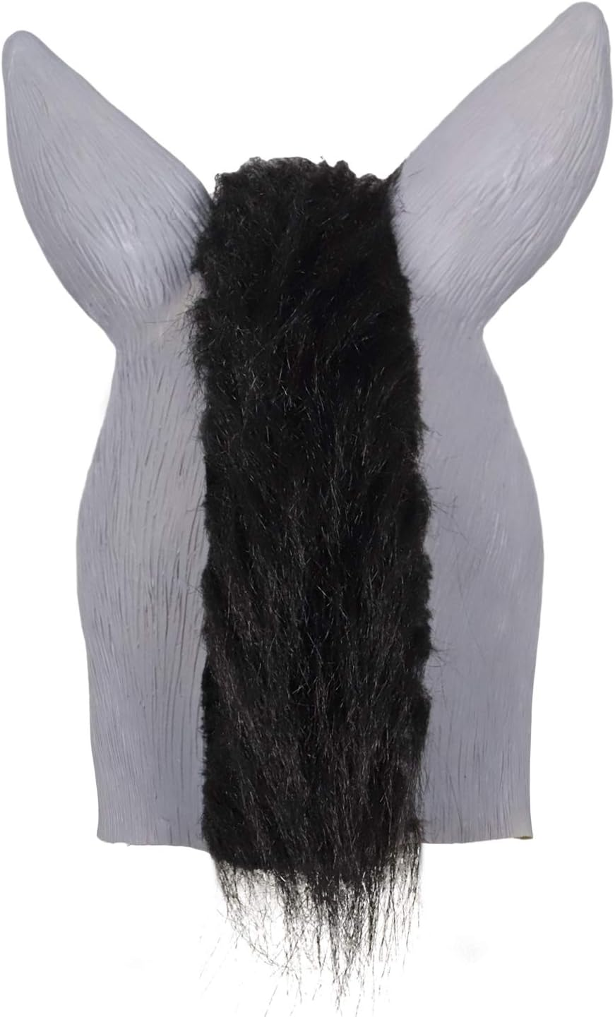 Molezu Shrek Donkey Mask,Halloween Novelty Deluxe Costume Party Cosplay Latex Animal Head Adult image number 3