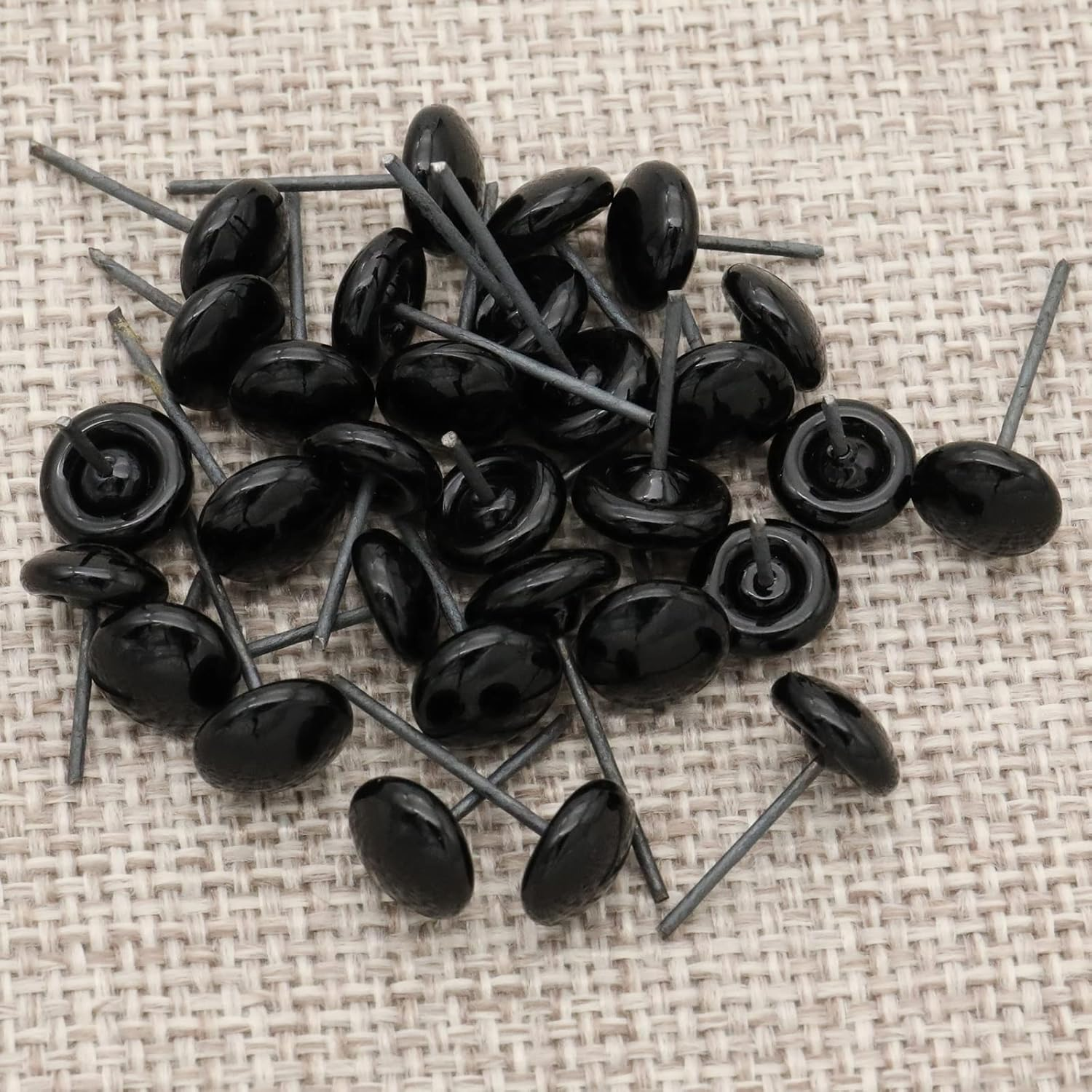 140Pcs Needle Felting Eyes 6-10Mm Mini Glass Black with Clear Eyes Kits for Toy Teddy Puppets Dolls Wool Felting Crafts - Amber With Clear image number 5