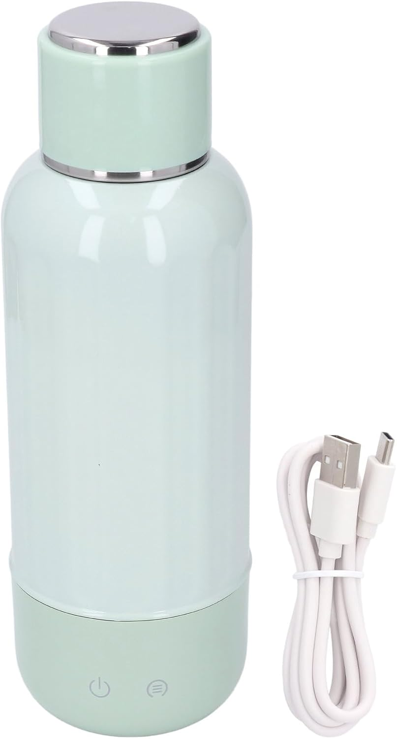 Portable Bottle Warmer for Travel, Milk Warmer with Cordless Fast Heating & 316 Stainless Steel for Breast Milk, Water, Travel Electric Kettle Water Boiler for Vehicle, Car image number 1