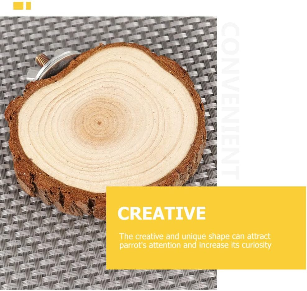 Ipetboom 2Pcs Jump Platforms for Parrots Multi-Use Pet Stand for Guinea Pigs Hamsters Natural Bird Perch Fine Craftsmanship for Play Chewing Activities image number 6