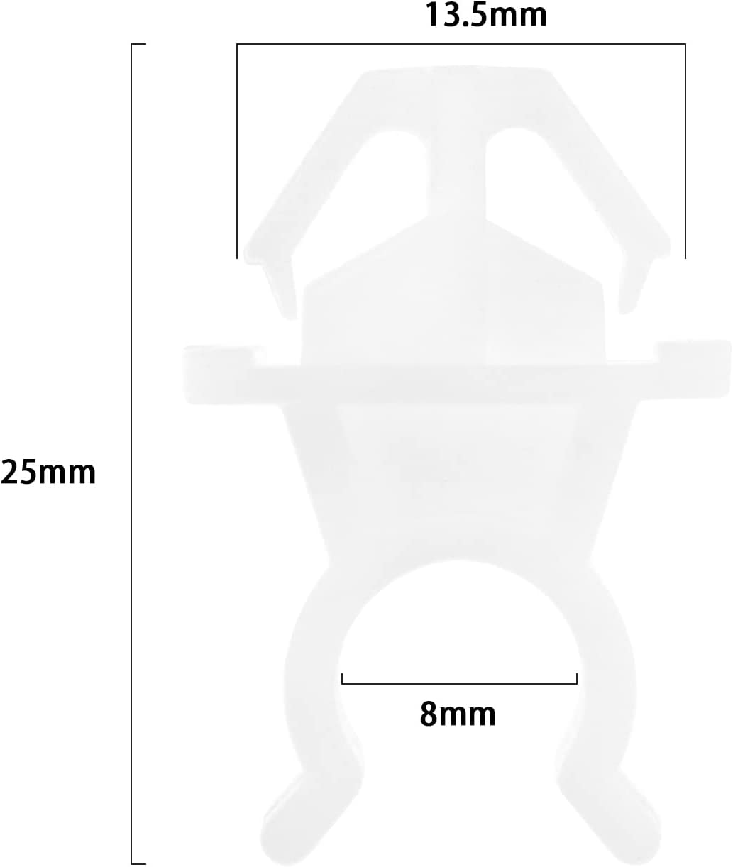 10Pcs Bonnet Stay Holder Clips Replacement Compatible with Honda Civic Accord Hood Prop Retaining Clip Car Accessories Plastic