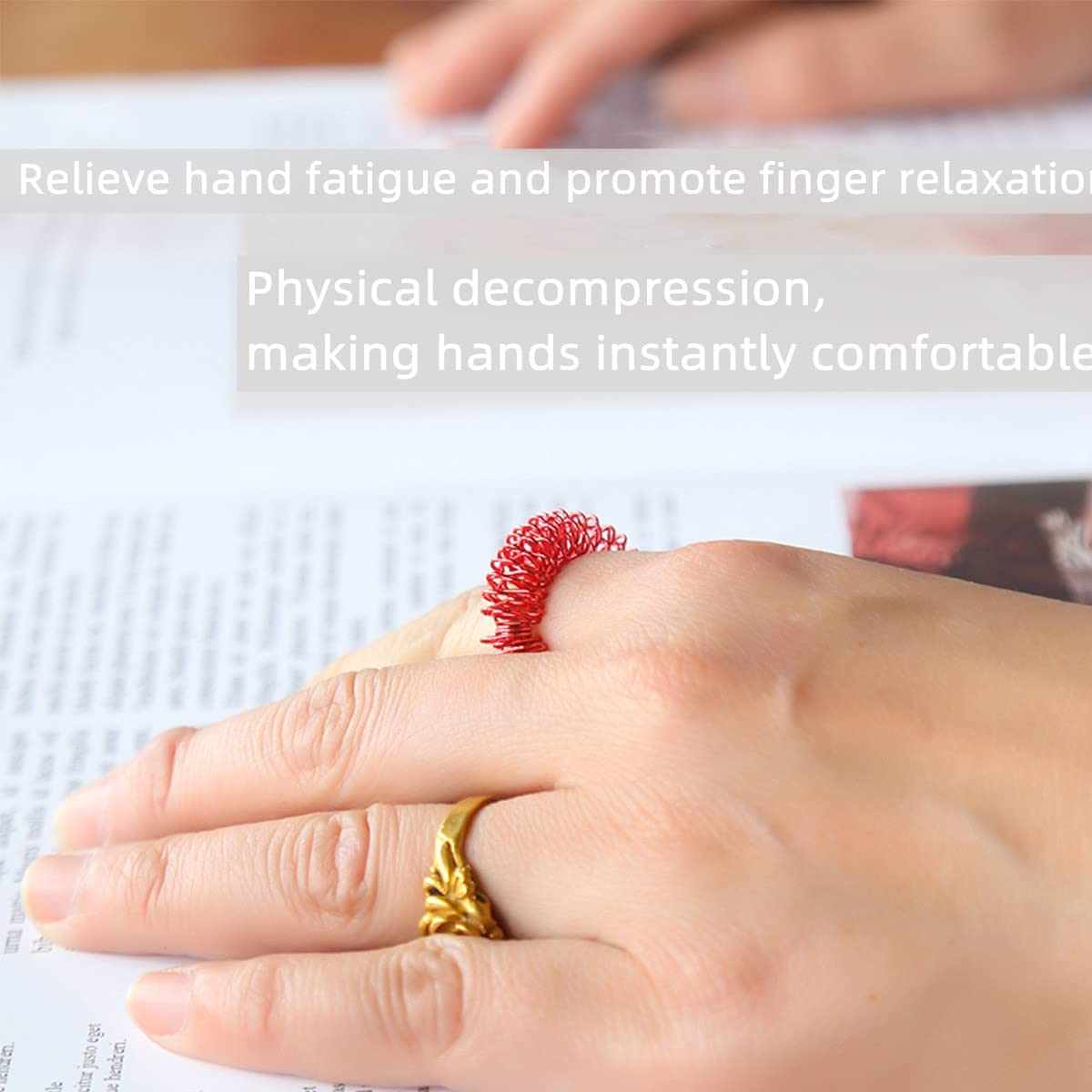 Finger Massage Rings,10 Pcs Spiky Sensory Finger Rings Metal Spiky Fidget Band Acupressure Ring,Spiky Sensory Finger Rings,Spiky Finger Ring,Acupressure Finger Rings,Spiky Finger Ring Acupressure Ring image number 1