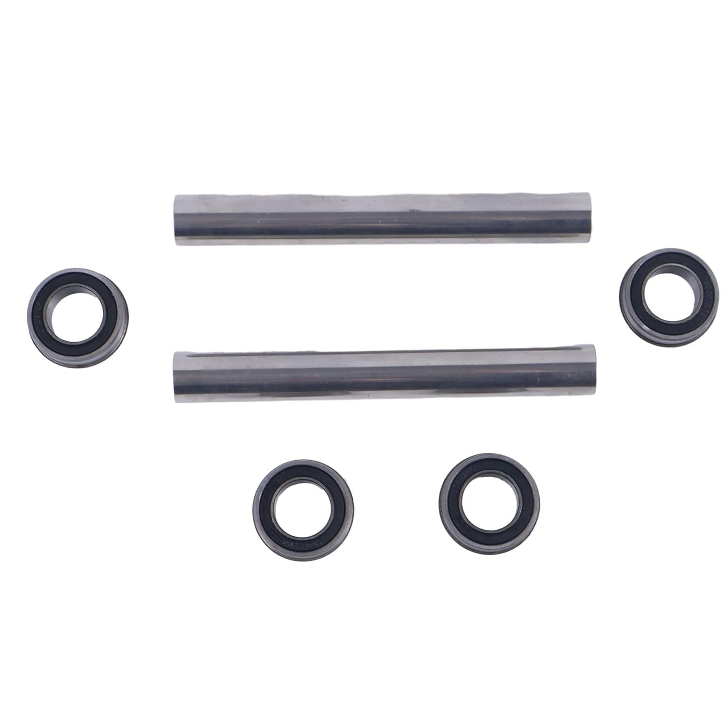 DVPARTS New 2X Stainless Steel Front Wheel Axle & Bearing Conversion Kits Compatible with Husqvarna 6" Wheel Sleeves Z242F Z246 Z246I Z248F Z254 Z254F Z254I EZ4824 RZ4621 RZ4824F RZ5424 RZ5426 Rz54I image number 4