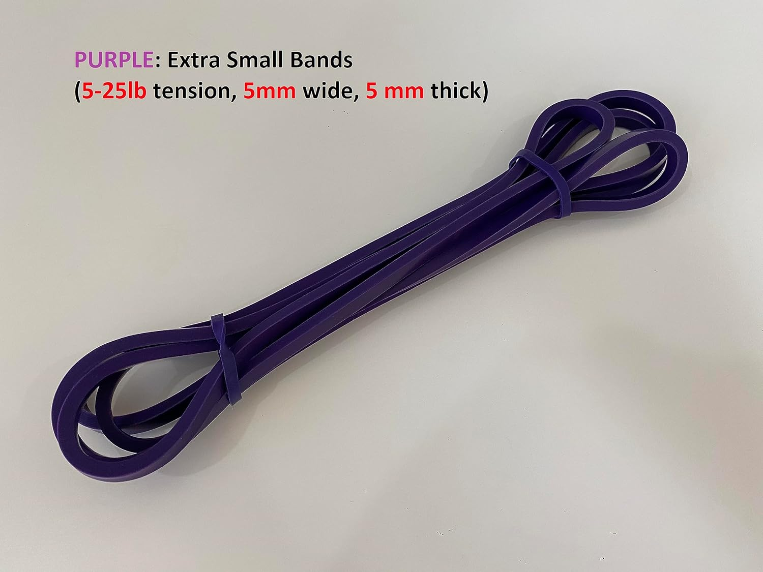 JHD Set of 5 Heavy Duty Resistance Band Loop Power Gym Fitness Exercise Yoga Workout Natural Latex Band for Workout, Yoga, Weightlifting, Physical Therapy, Rehab, Improve Mobility and Strength Palette image number 2