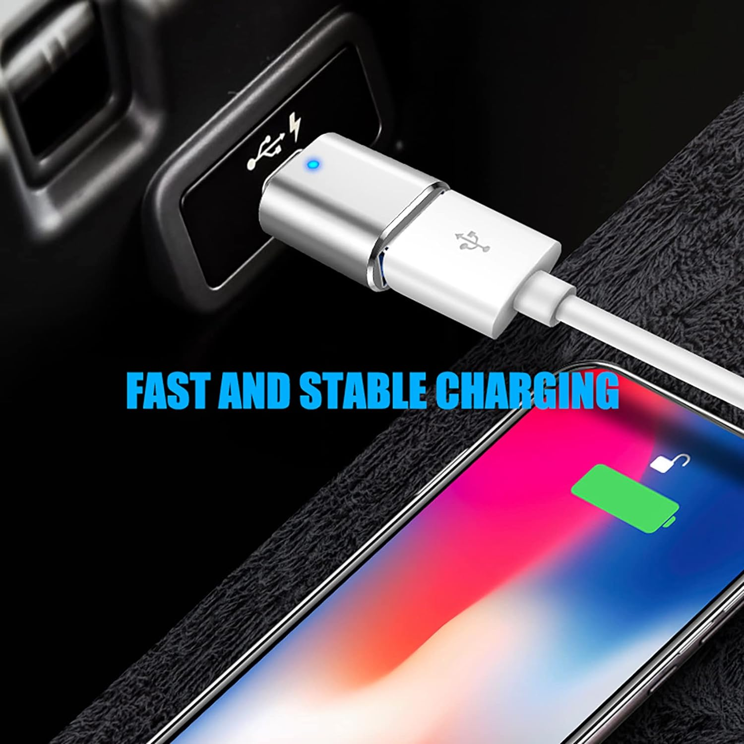 5Pack USB C to USB Adapter 3.1 Gen 2, Tunghey 10Gbps USB to USB C Adapter, USB-C Male to USB 3.0 a Female USB 3.2 Type C OTG Converter for Mac-Book Pro Laptop PC Silver image number 2