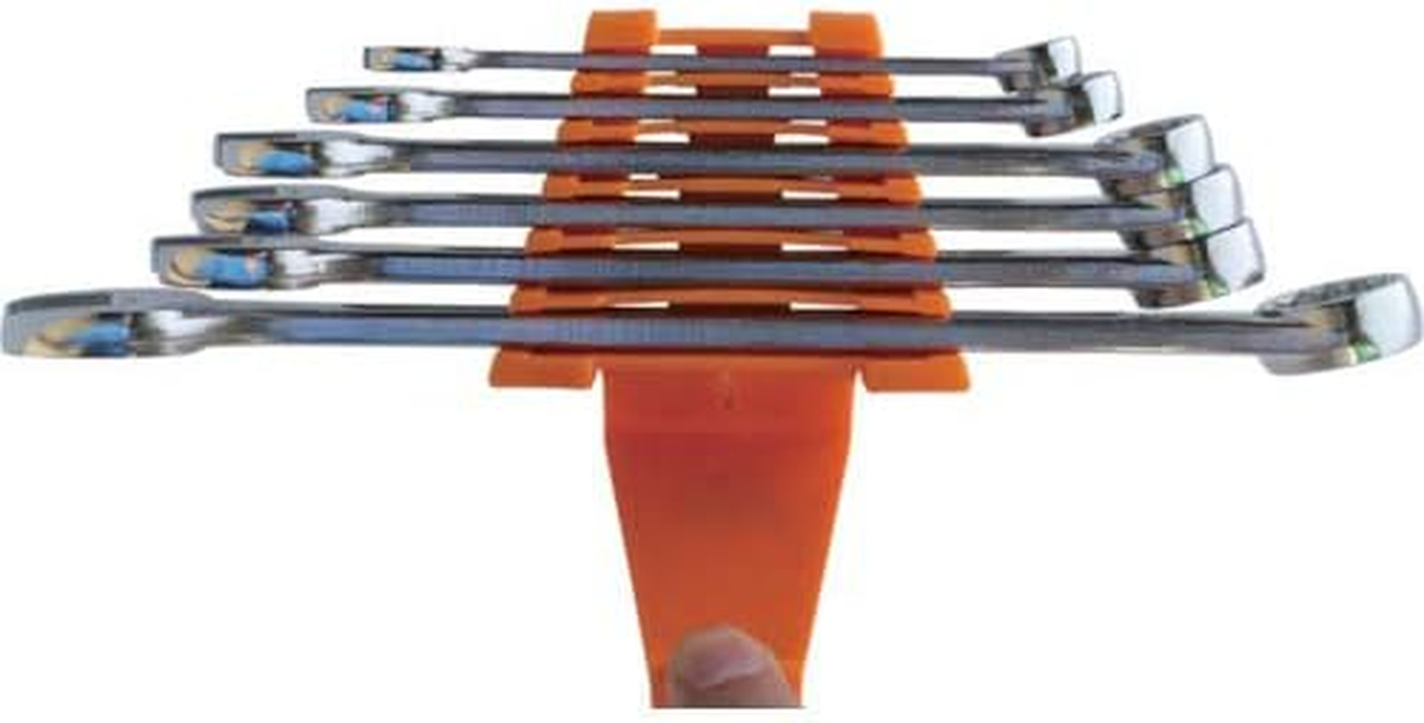 TOP CW-6000 Combination Wrench, Set of 6, 0.3-0.7 Inches (8-17 Mm), 12 Angles, Forged with Holder, Spanner, Made in Japan image number 1