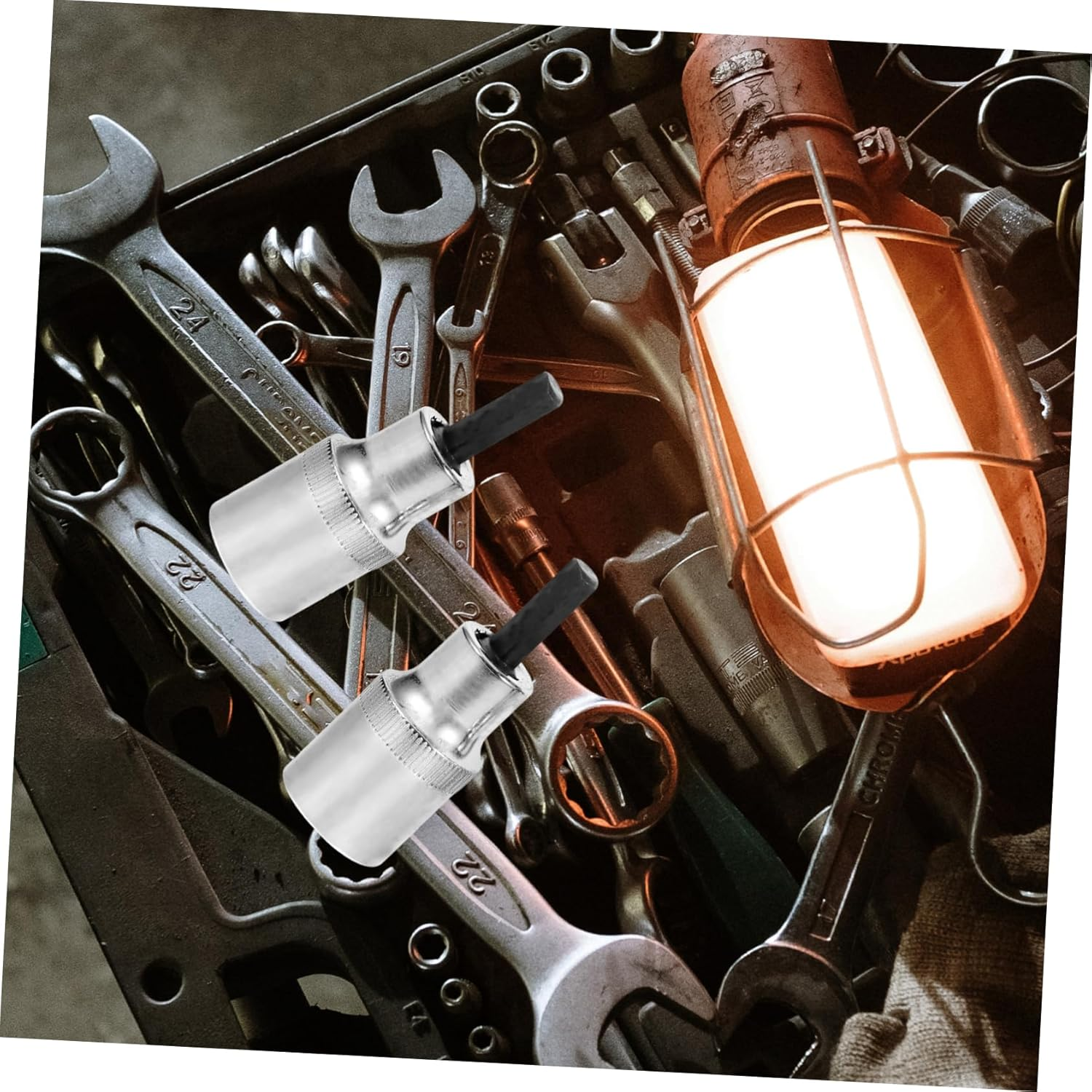 LIFKICH 3Pcs Car Shock Absorber Strut Remover Suspension Strut Spreader Tool with Nut Socket for Vehicle Supply and Automotive Suspension Dismantle image number 2