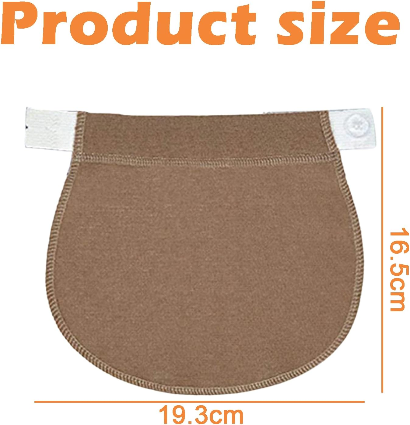 Zvorgath Maternity Pants Extender - Adjustable Waistband Extender for Pregnant Women, Elastic Waist for Men and Women (2 Pieces) image number 3