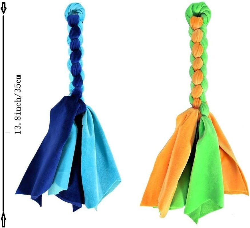 Dog Extendable Teaser Wand Pet Teasing Flirt Pole Interactive Toy （With 2 Cotton Chewing Rope） for Dog Outdoor Entertainment, Train and Exercise image number 3