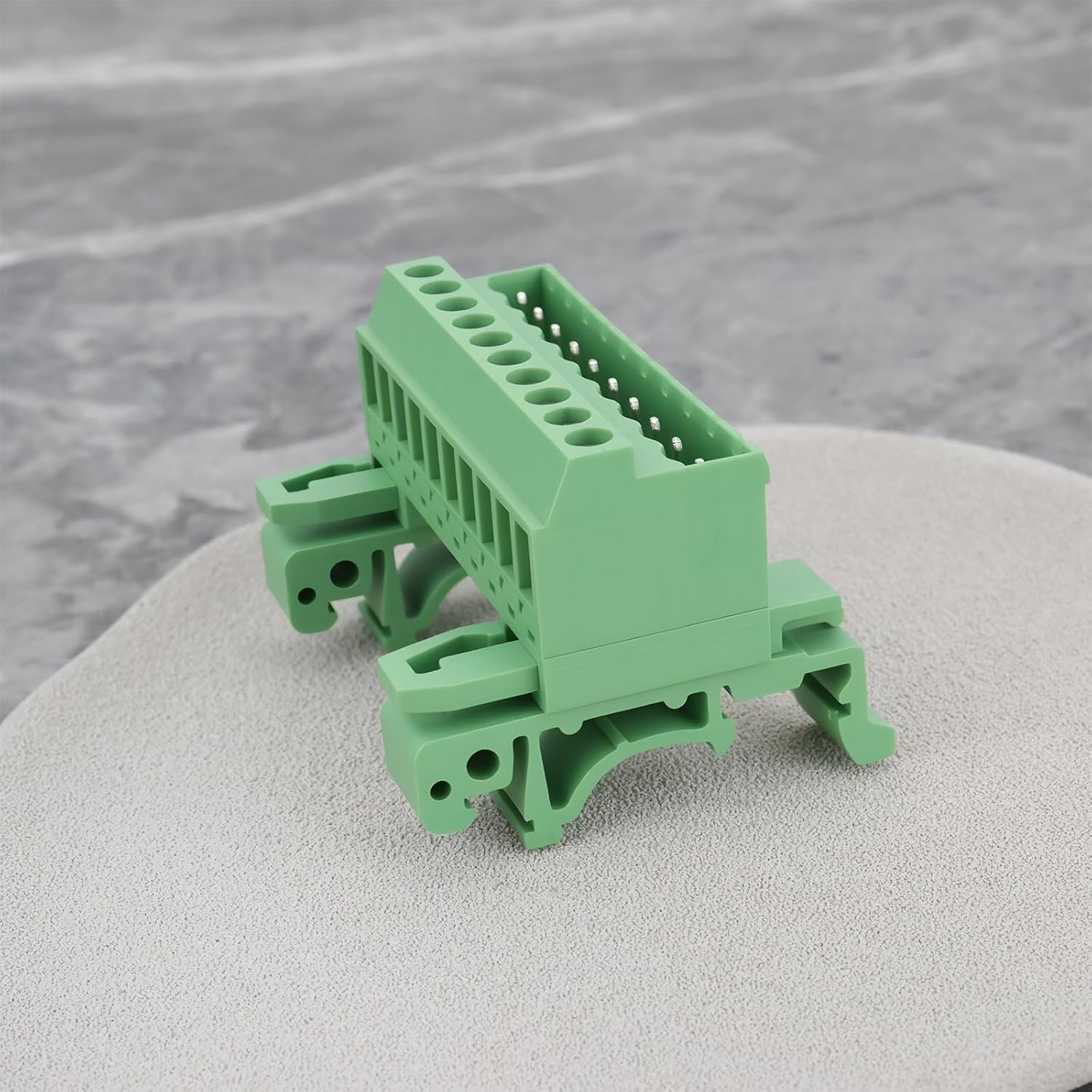 Be in Your Mind 2X 10Pin DIN Rail Connector 2.5/10-G-5.08 5.08Mm Pitch Screw Terminal Block for Industrial Electrical Systems for 35Mm DIN Rail image number 3