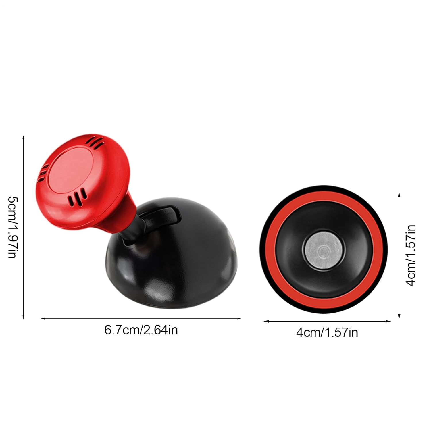 Car Push to Start Button Joystick | Cool Car Push to Stop Button Cover - Automotive Replacement Pushbutton Part for Trailer Truck Pickup Sedan Vehicle Control Use in Multiple - Red image number 2