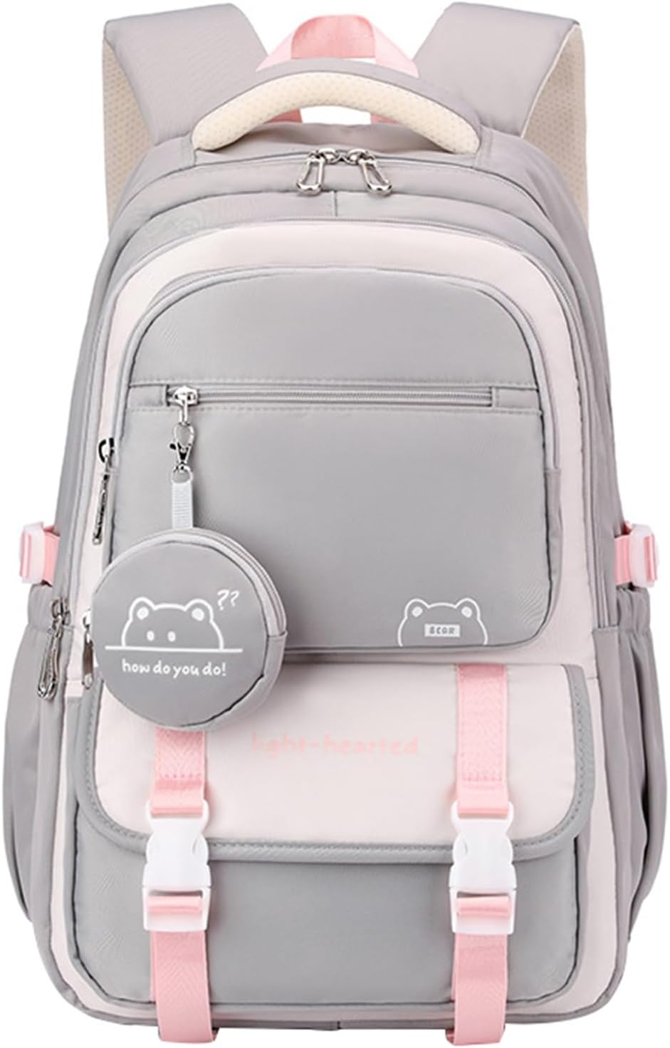 Sellerfun High-Capacity Stylish School Backpack for Middle School Girls Casual Daypack for School Trip Outdoor