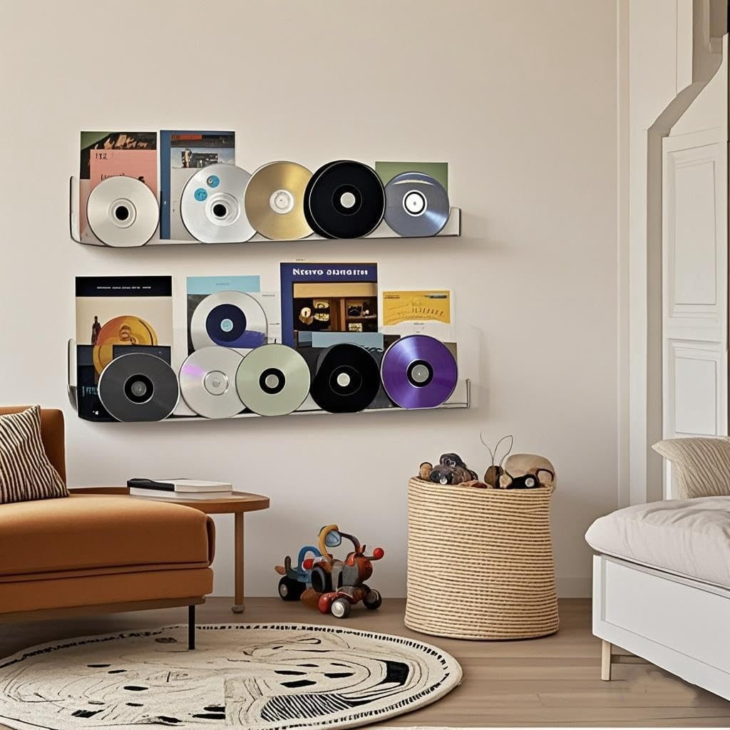 Acrylic Nail Polish Organizer Wall Mounted Nail Polish Display Racks 4 Pack Essential Oil Stand Holder Home Organizer image number 3