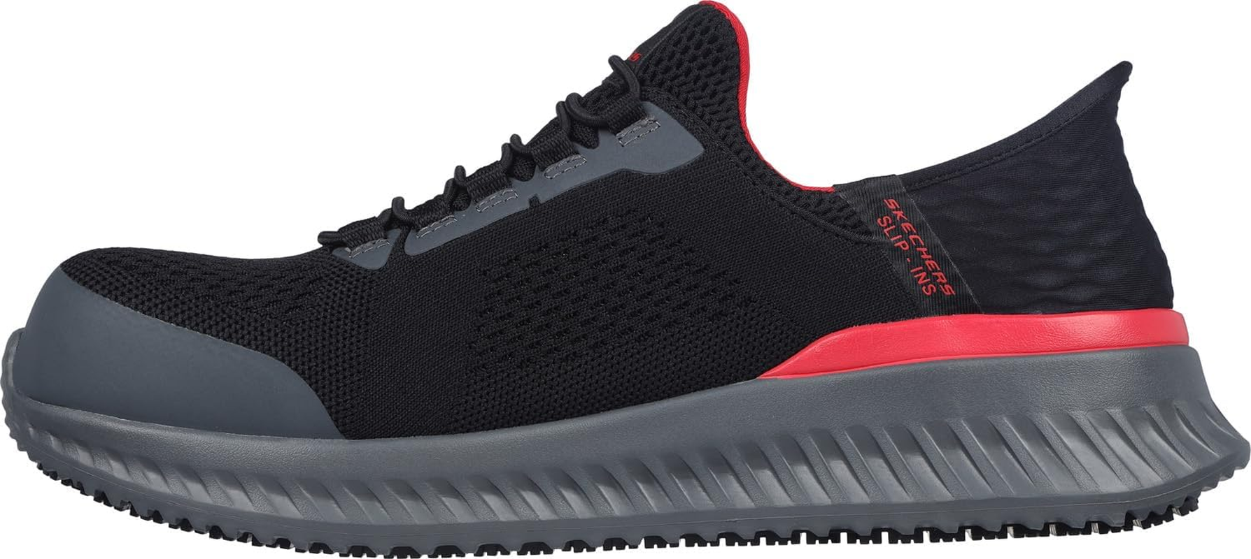 Skechers Men'S Hands Free Slip-Ins Tilido Fletchit Comp Toe Construction Shoe image number 3