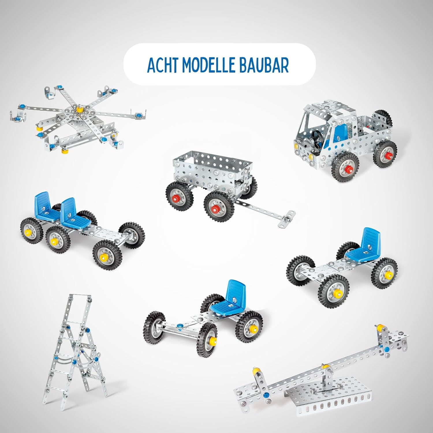 Eitech 10006-C06 6 - Metal/Base Construction Kit, 270 Pieces