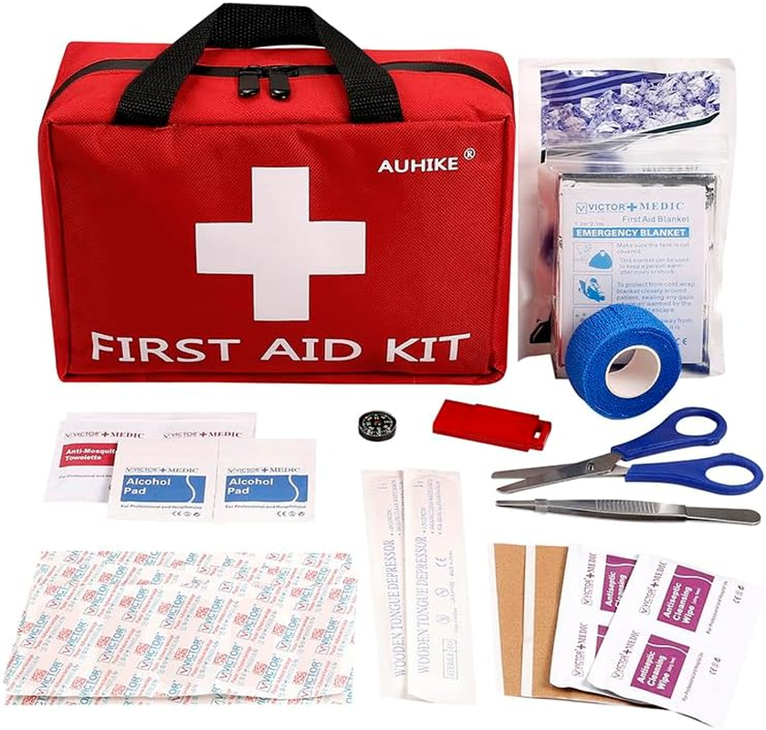 First Aid Kit - 110 Piece -For Hiking, Backpacking, Camping, Travel, Car and Cycling, Sports, Hiking or Office | Fully Packed with Emergency Supplies image number 6