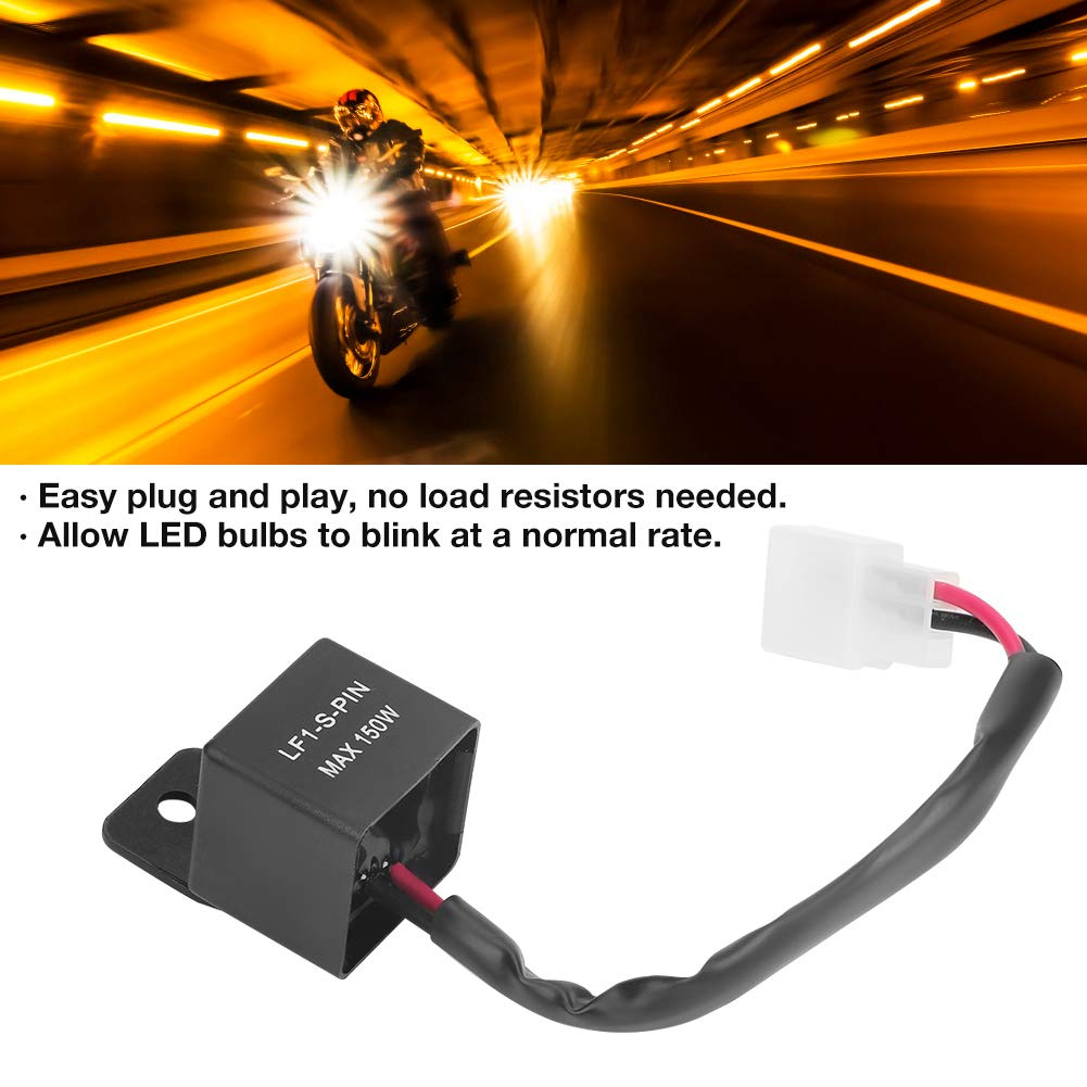 2 Pin LED Flasher Relay Universal 12V Motorcycle Blinker Relay for LED Turn image number 1