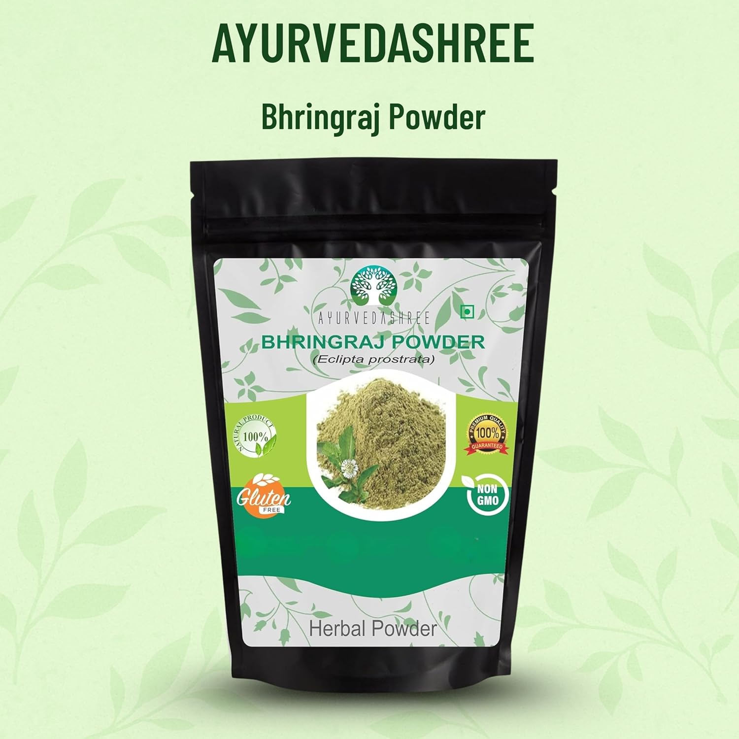 Bhringraj Powder 200 Gm I Bhringaraj Eclipta Alba Powder Promotes Healthy Hair Growth