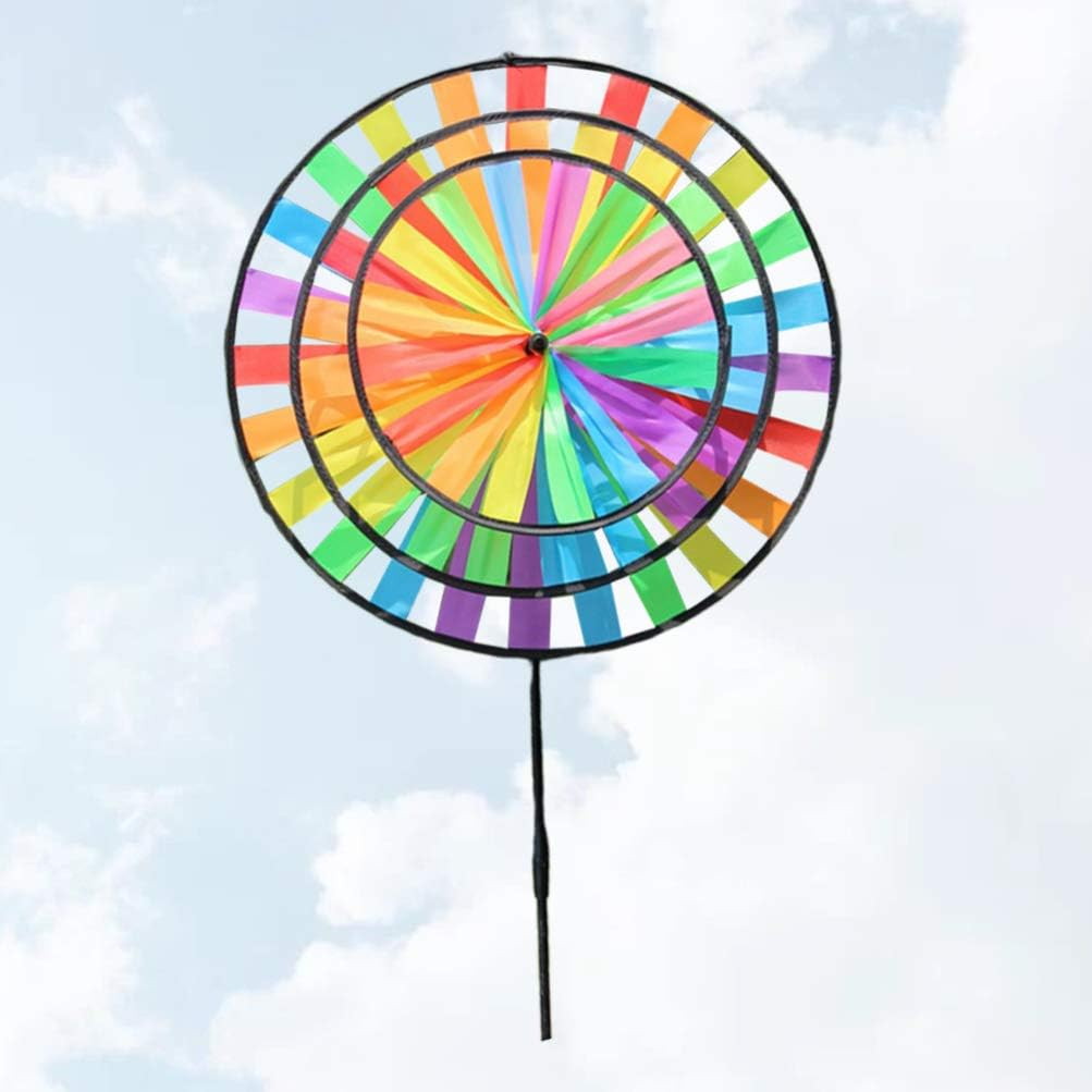 Jojofuny 1Pc Cloth Wind Spinner Christmas Toys Sunflowers Decor Outdoor Decoration Wind Spinners Outdoor Children Toys Cloth Pinwheel Outdoor Sunflower Decor South Korea Windmill to Rotate image number 5