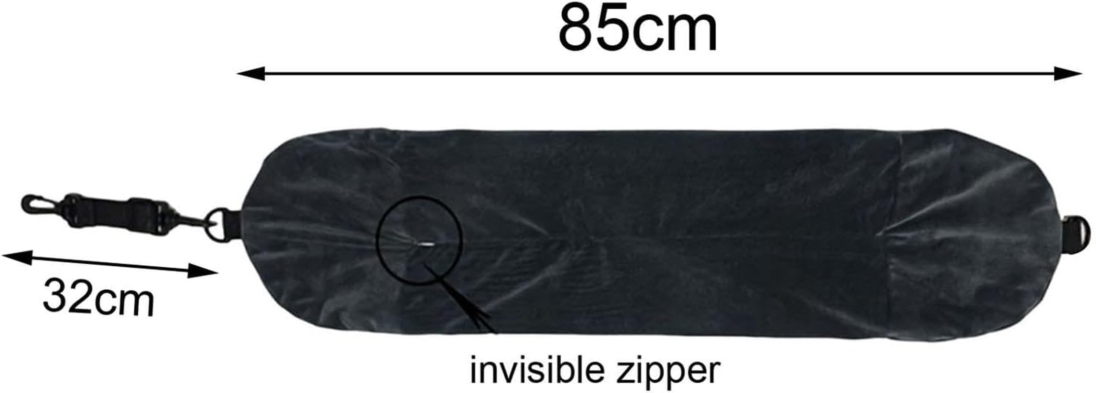 Baotyjie Travel Neck Pillow Stuffable Neck Pillow Case Cover,Carry on Luggage Soft, Fillable Travel Pillow, Storage Bag, Black - Black image number 4