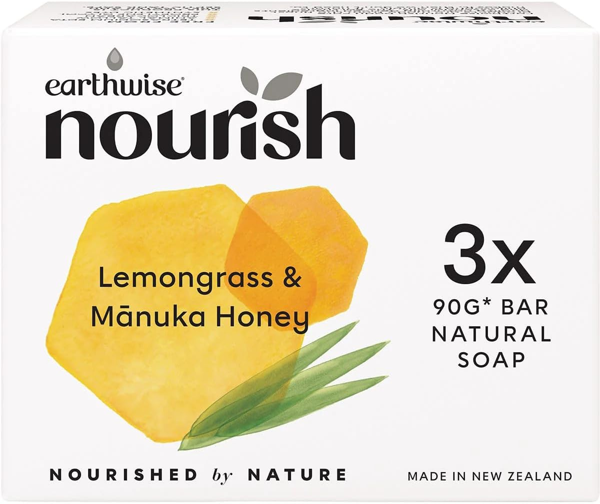 Natural Soap Bar - Lemongrass & Manuka Honey X3 image number 1