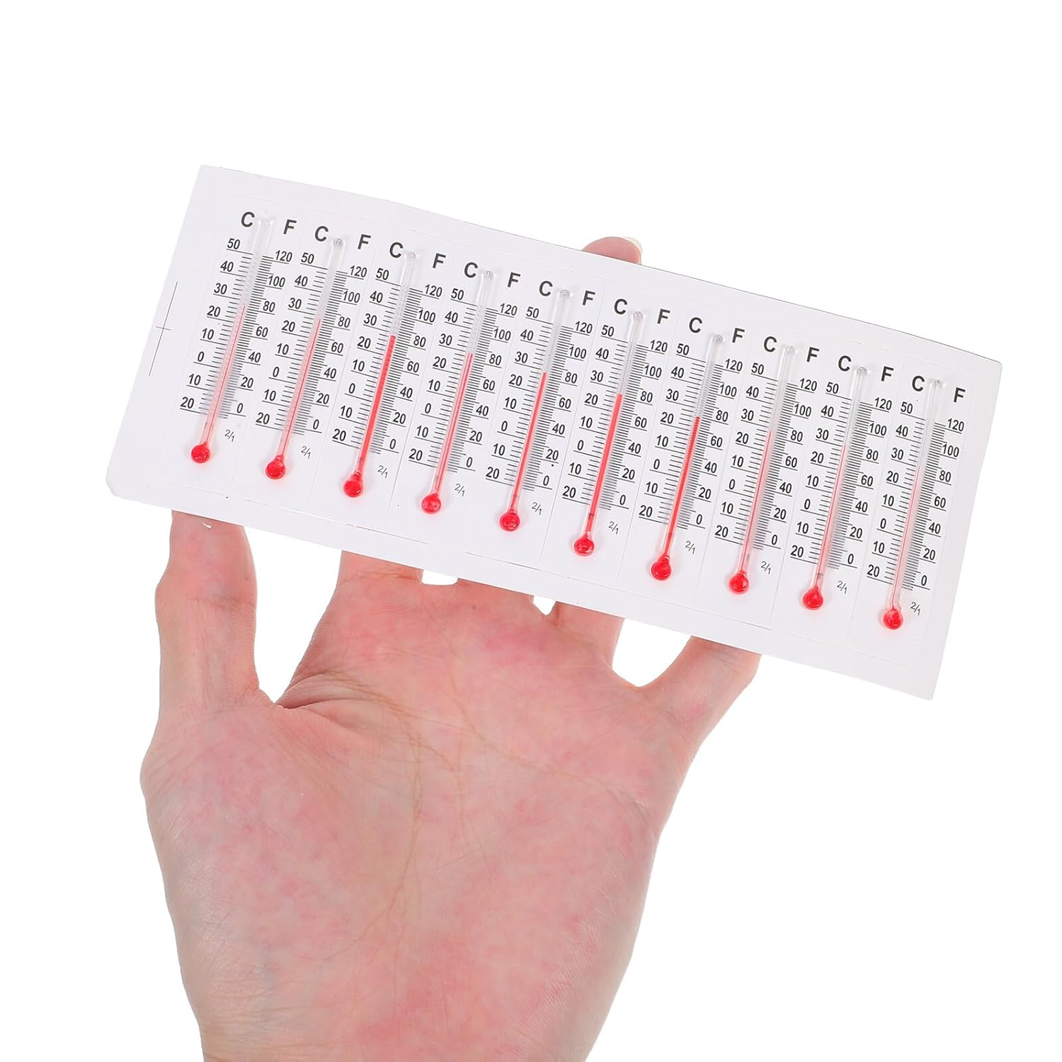 Didiseaon 30Pcs Miniature Thermometers Small Temperature Gauge for Home Office Dollhouse Decor Compact Accurate Glass Craft Temperature Monitor image number 2