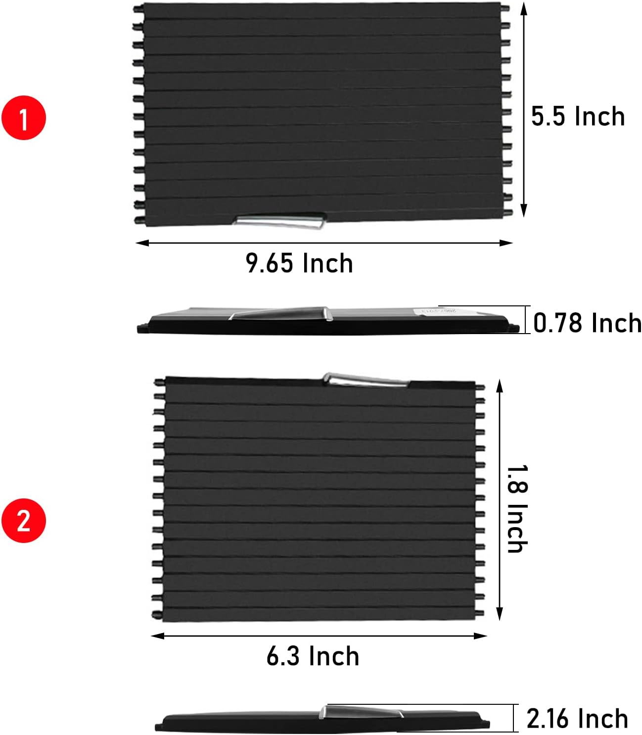 Jaronx Compatible with BMW Cup Holder Sliding Cover, X5/ X6 Console Roller Blind Cover, Center Console Sliding Shutters Compatible with BMW X5 E70 (2006-2013) / X6 E71 E72 (2007-2014) image number 4