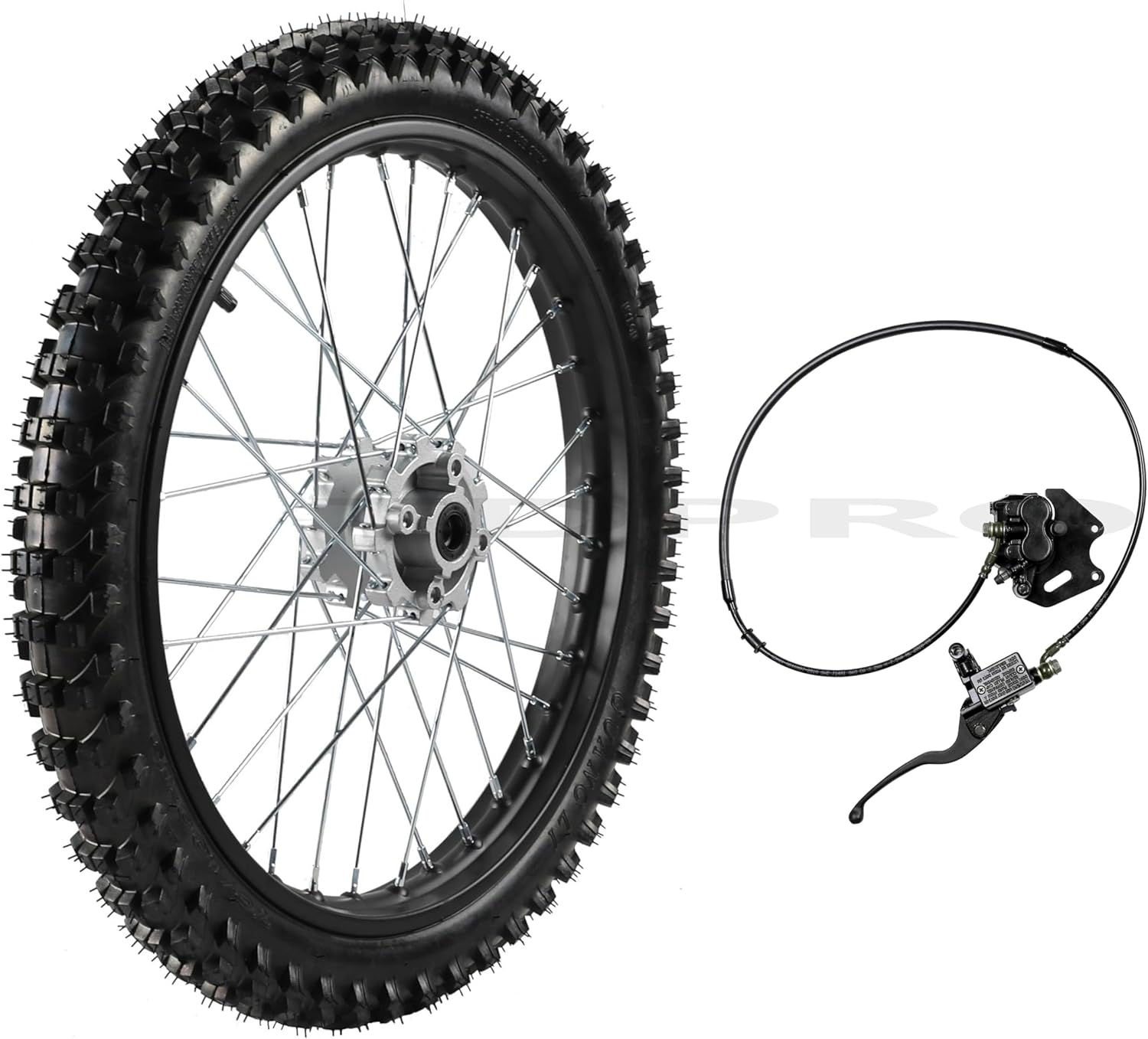 YC Yier 19" Front Wheel 70/100-19 Tire Rim + Brake Assembly for Dirt Pit Bike Motocross Offroad Taotao Apollo SSR Thumpstar 125Cc 150Cc 200Cc 250Cc image number 5