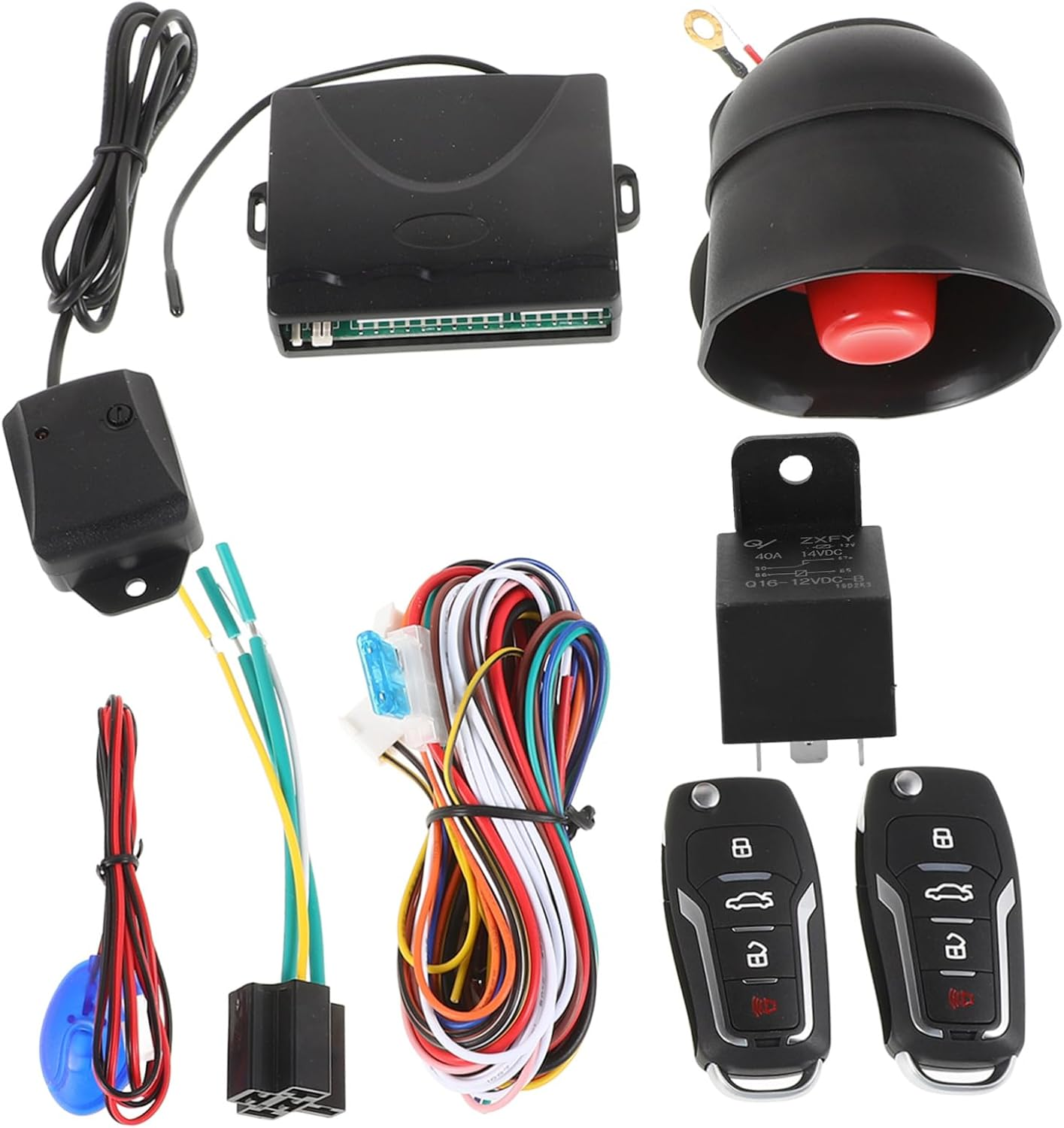 NULYLU Car Remote Start Kit with Central Locking and Sound Theft Alarm Easy Installation Vehicle Security System for and Automotive Lock Kit Enhancing Safety and Convenience image number 4