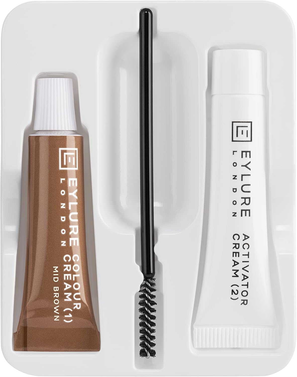 Eylure Dybrow Permanent Tint for Brows Dye Kit Mid Brown image number 1