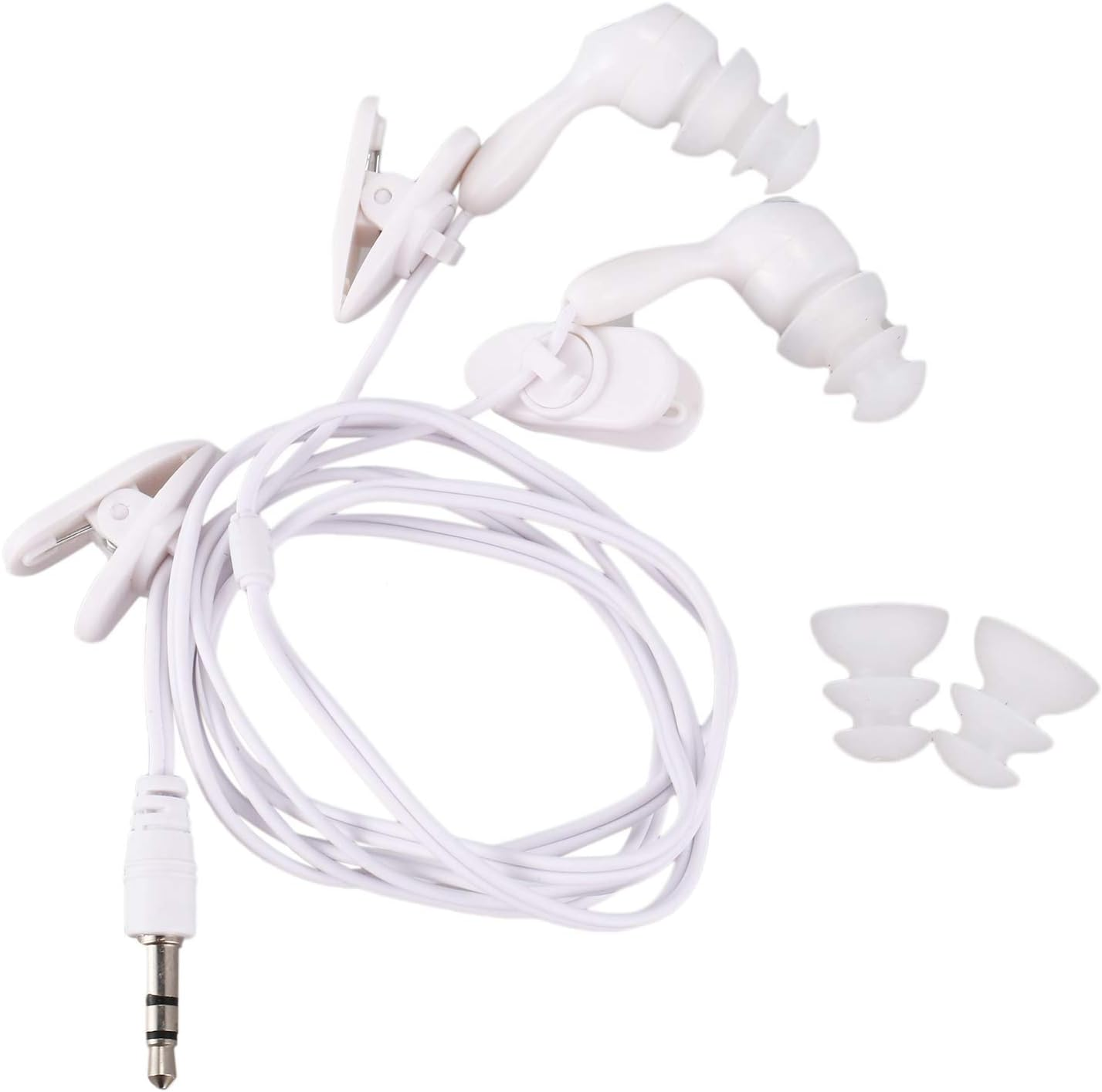 Water Proof In-Ear Headphone Earphone for MP3 MP4 Underwater White image number 3