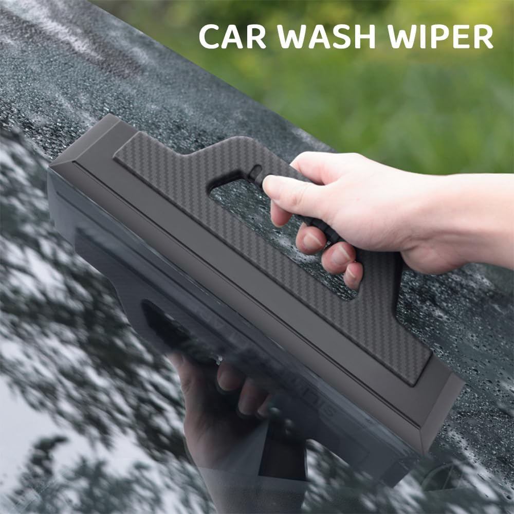 Car Silicone Squeegee &ndash; Scraping Soft and Delicate,Not to Hurt the Surface, Using Ergonomic Design, Curved Handle, Comfortable Feel, It Is Very Convenient to Operate image number 6
