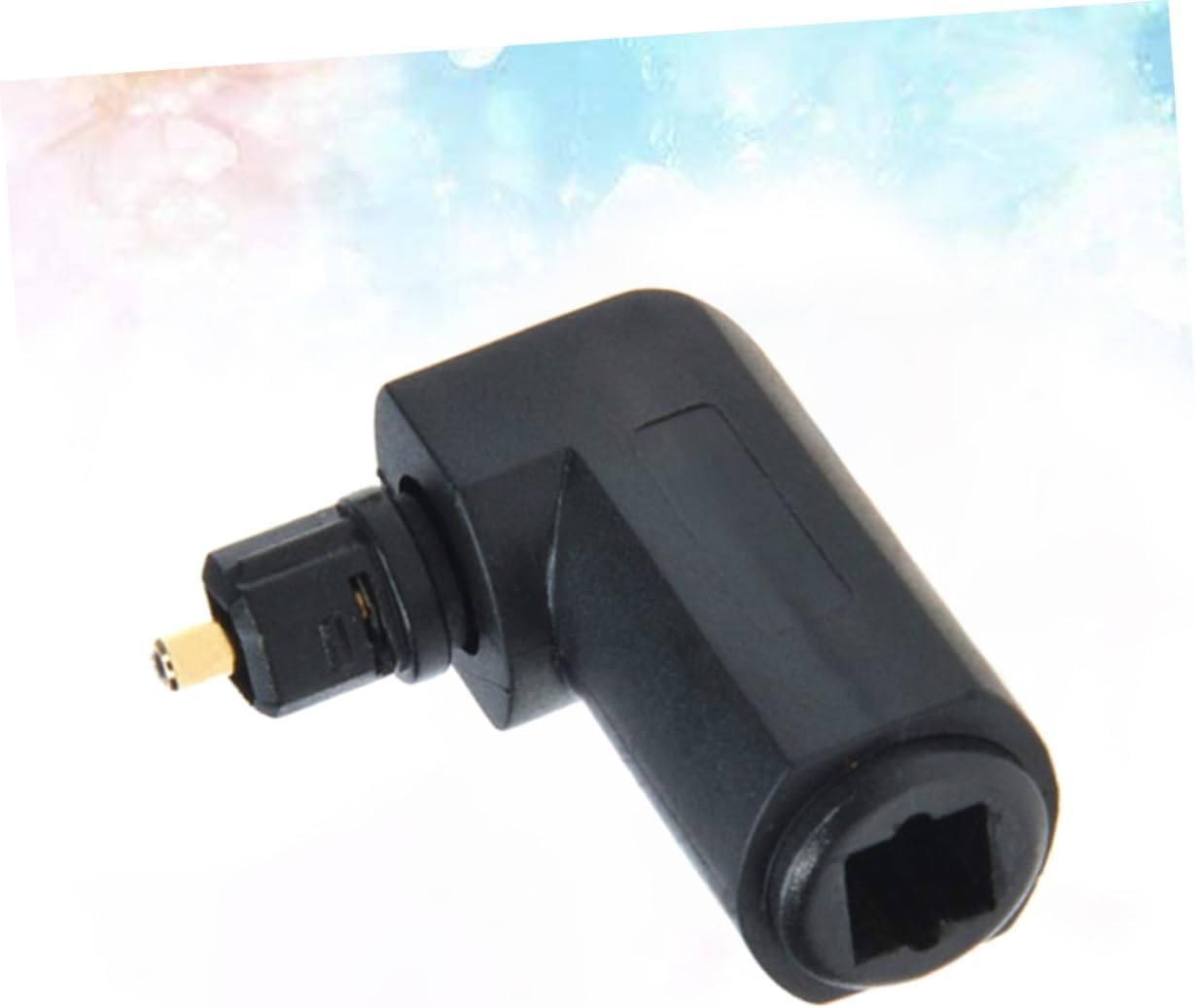 Jojofuny 5-Pack 90 Degree Bend Fiber Optic Adapter Mini Audio Connector for Home Theatre and Audio Systems Sturdy and Compact Design image number 5