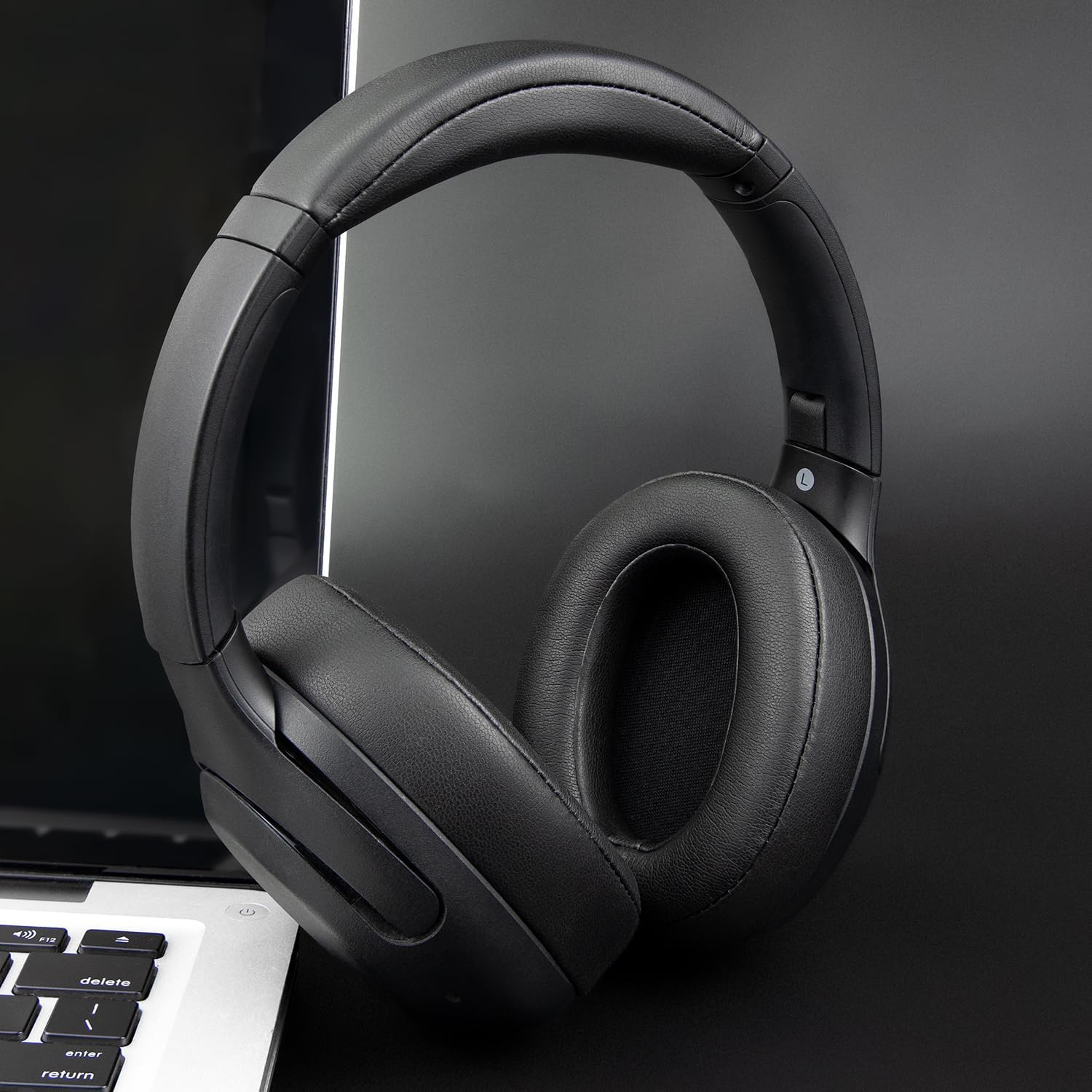 SOULWIT Earpads for Sony WH-XB900N/WH-CH710N/WH-CH720N/WH-RF400/MDR-RF895RK Headphones, Ear Pads Cushions with Soft Protein Leather, High Density Foam - Black image number 6