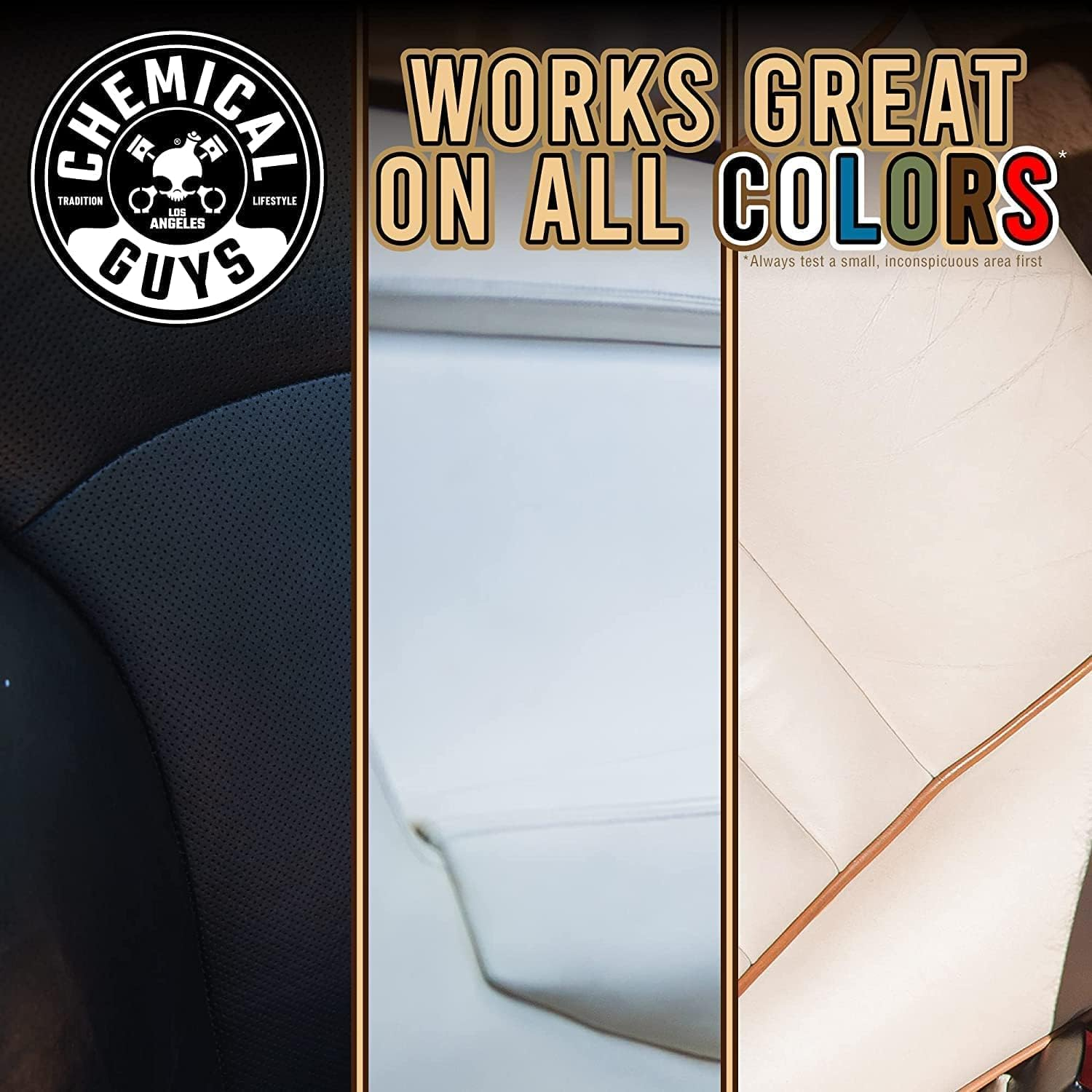 Chemical Guys SPI_109_16 Leather Cleaner and Leather Conditioner Kit for Use on Leather Apparel, Furniture, Car Interiors, Shoes, Boots, Bags & More (2-473 Ml Bottles) image number 3