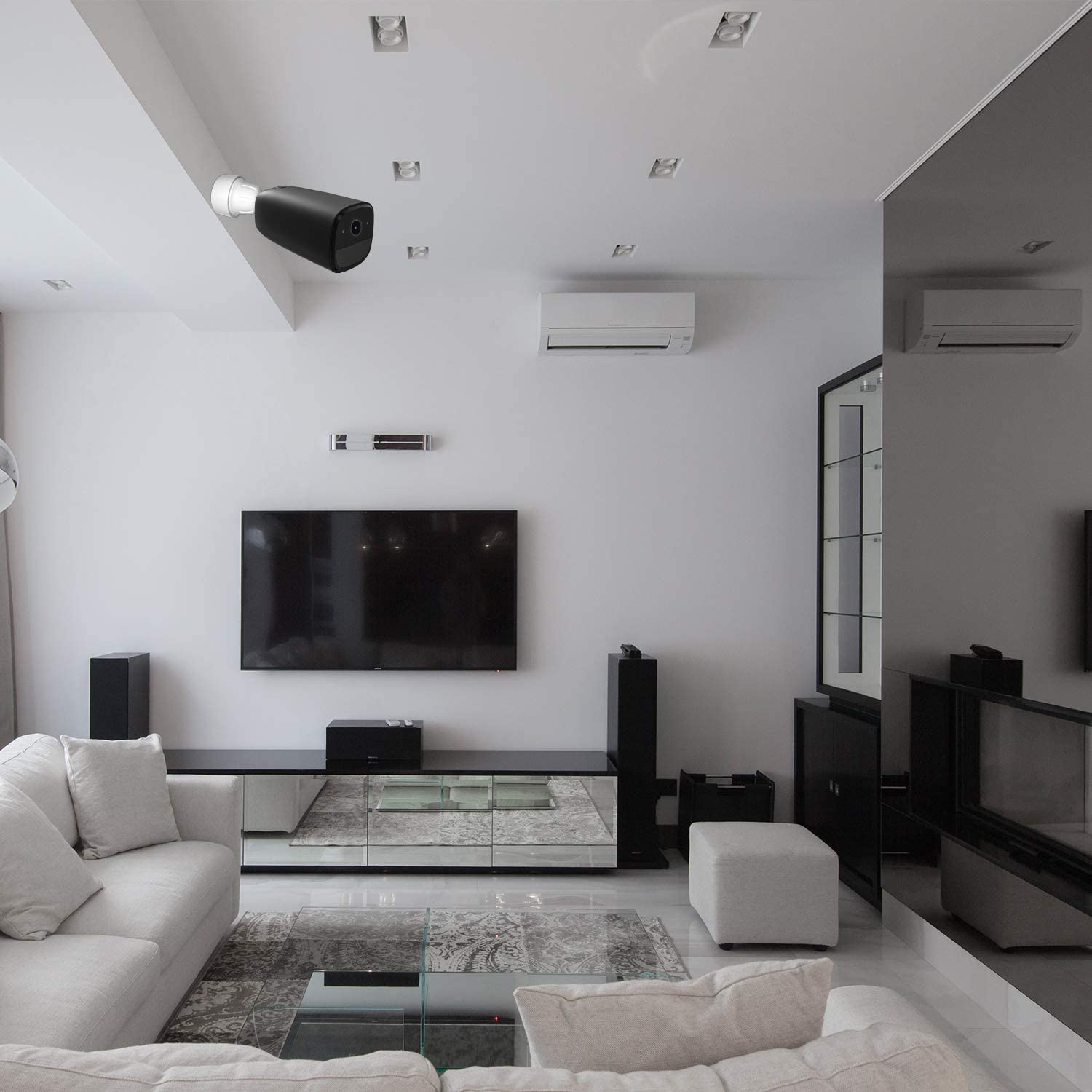 HOLACA 2 Pack Eufycam 1 and 2 Eufycam 2 Pro Silicone Case Skin Compatible with Eufycam 1 and 2 2Pro Wireless Home Security Camera System - Waterproof, Soft Protective Light