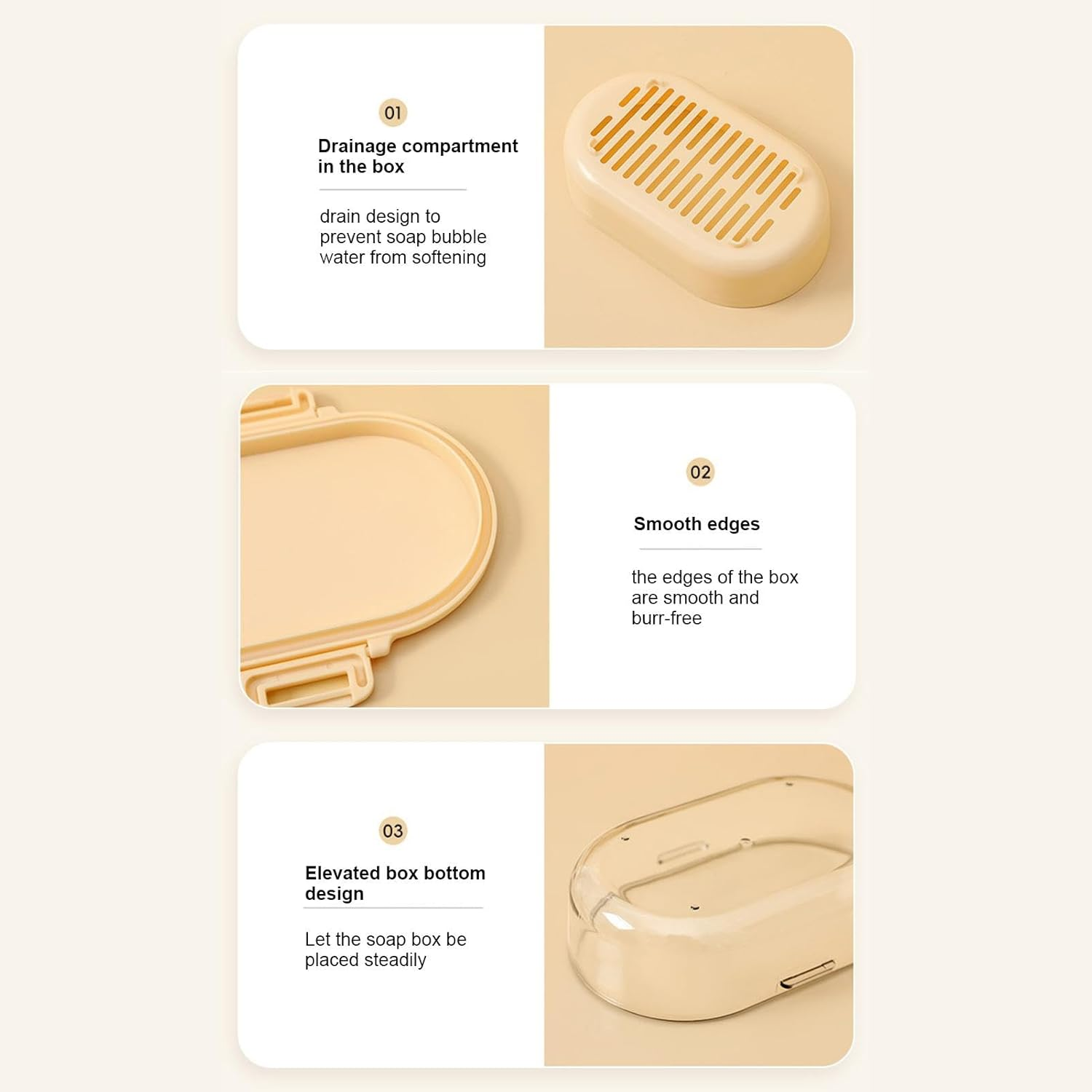 Fisssure Shampoo Bowl with Lid, Travel Shampoo Case | Portable Shampoo Container, Shampoo Case | Travel Shampoo Holder with Draining Board, Shampoo Bar Holder for Home Travel