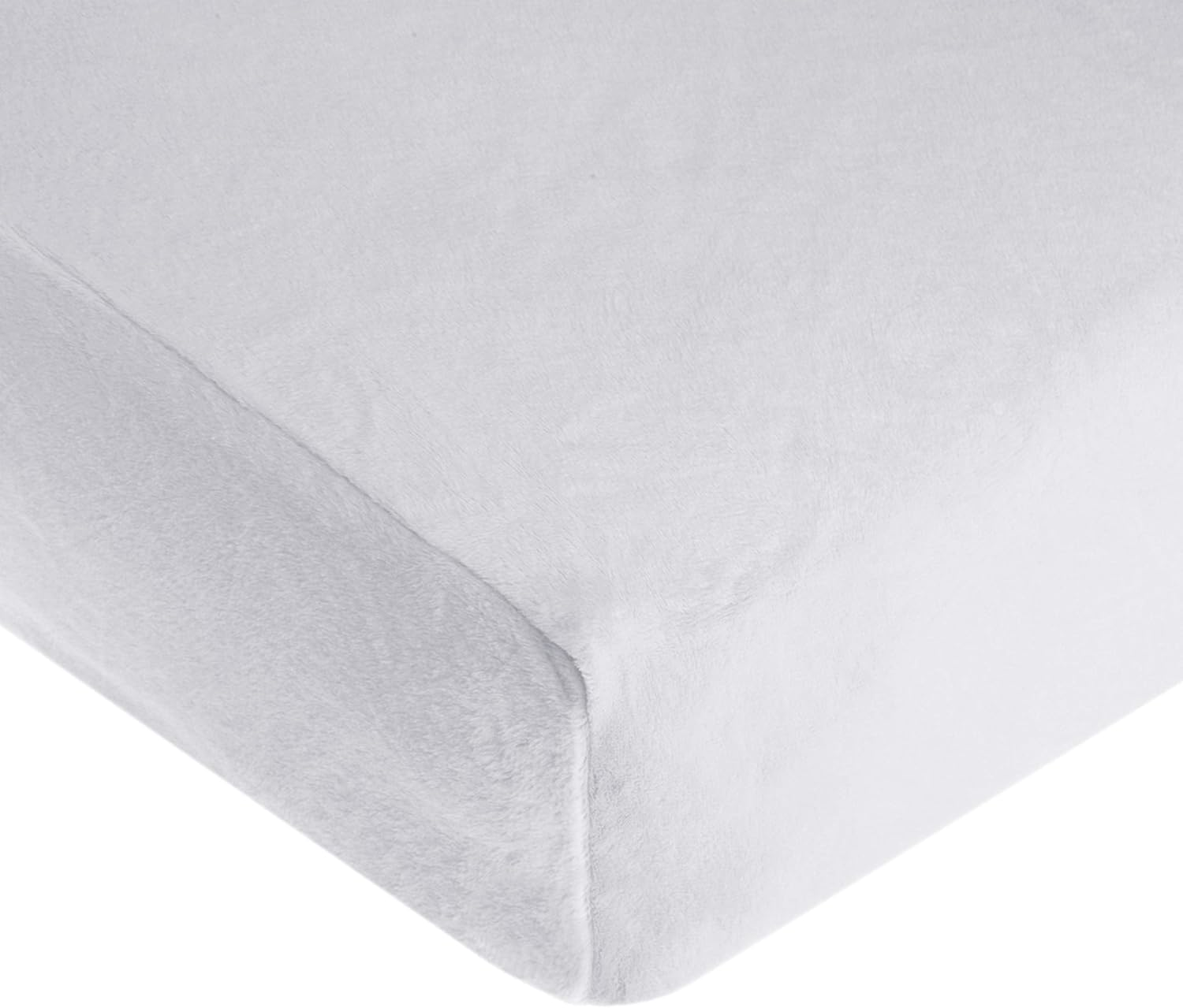 TL Care Heavenly Soft Chenille Crib Sheet, Navy, 28" X 52" image number 6