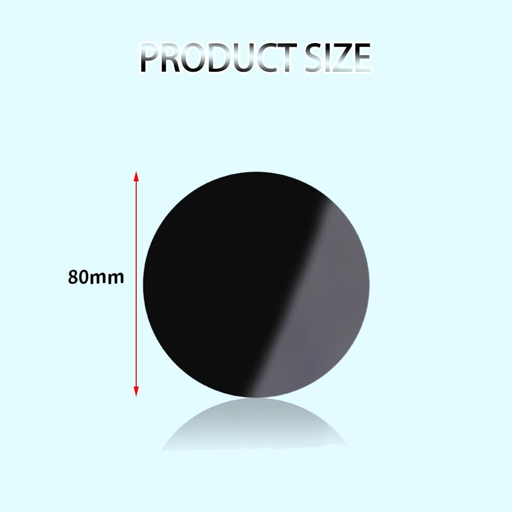 QISANKEE 6 PCS 3M Sticky Adhesive Pad Replacement for Dashboard/Dash Cam Suction Cup Mount, 80 Mm Circle Double Sided image number 4