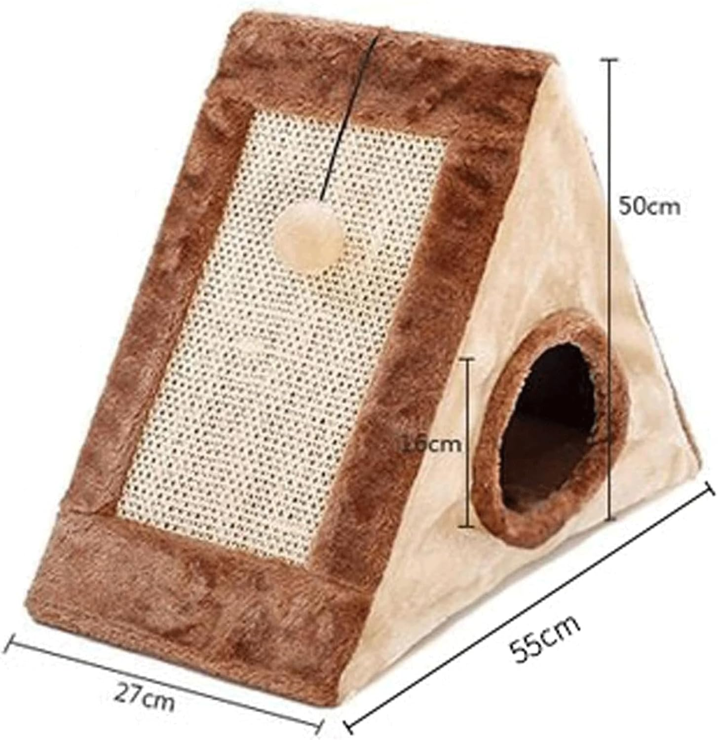 Cat Tower Triangular Cat Scratch Board Cat Grinding Claw Sisal Cat Tree Furniture Scratch Post for Kittens Pet House Play