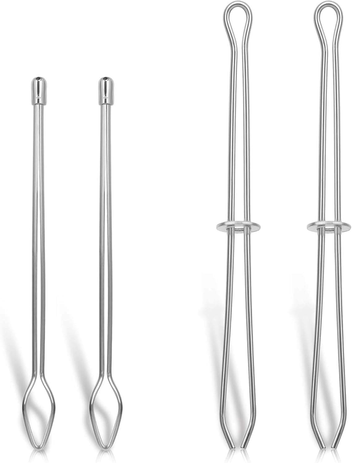 DIY Rope Threader Clip,4Pcs Metal Drawstring Threader Tweezer Clip,Metal DIY Rope Threader Clip Bodkin Sewing Tool,Metal Drawstring Threader Tweezer Easy Quick Insert Drawstring DIY Rope Threader Clip image number 3