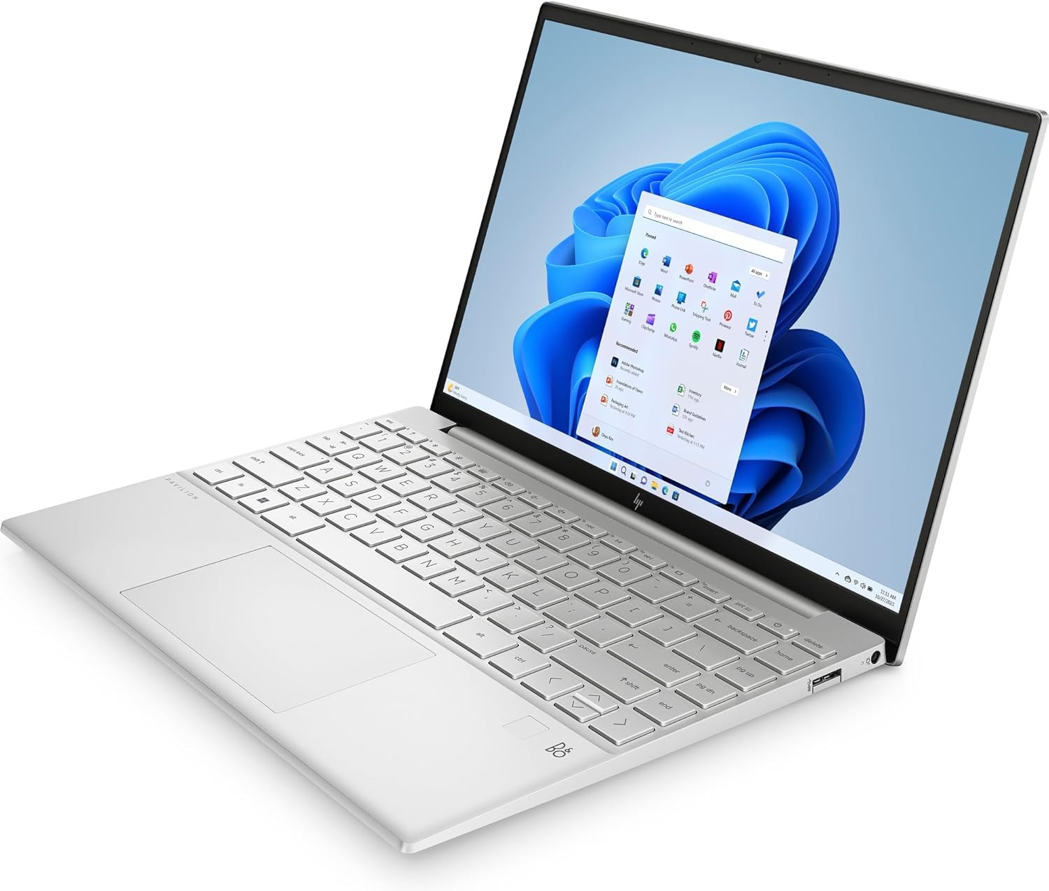 HP Pavilion Aero 13&rdquo; Laptop 13-Be2124Au, AMD Ryzen 7 7735U, AMD Radeon Graphics, 13.3-Inch IPS Display, 16GB RAM, 512GB SSD, USB-C, Fingerprint Reader, Windows 11 Pro, Natural Silver, 9U9W6PA image number 3