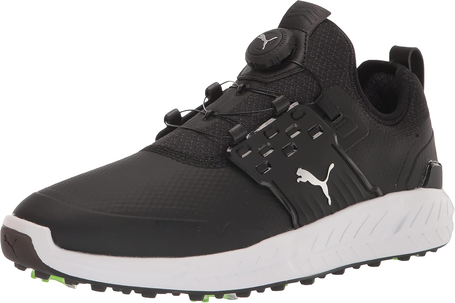 PUMA Men'S Ignite Articulate Disc Golf Shoe, Puma Black/Puma Silver/Puma Black, 9