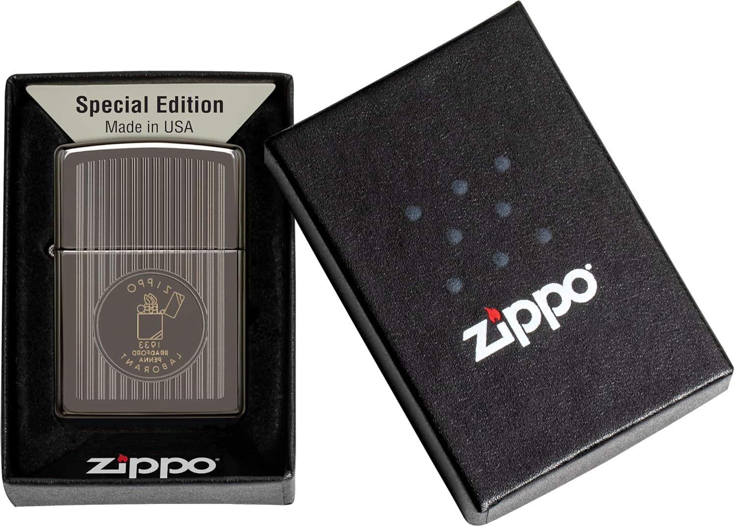 Zippo Founder'S Day Black Ice Collectible Lighter image number 6
