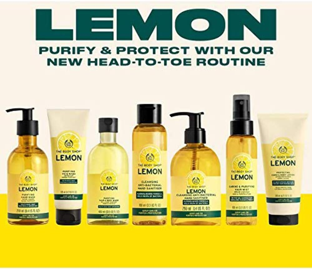 THE BODY SHOP Lemon Purifying Hand Wash INTENSELY CLEANSING HAND WASH PURIFY and PROTECT SKIN image number 4